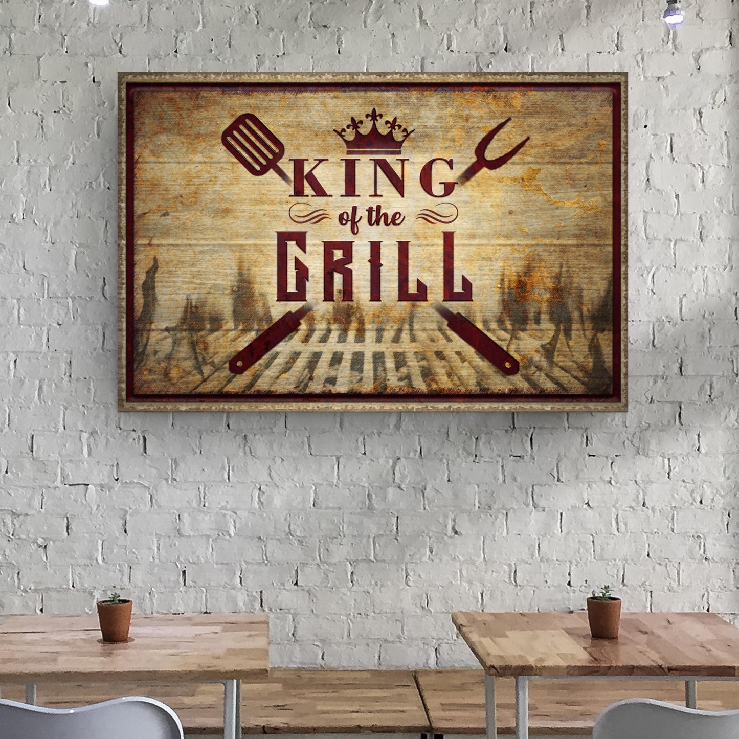King Of The Grill Sign II - Image by Tailored Canvases