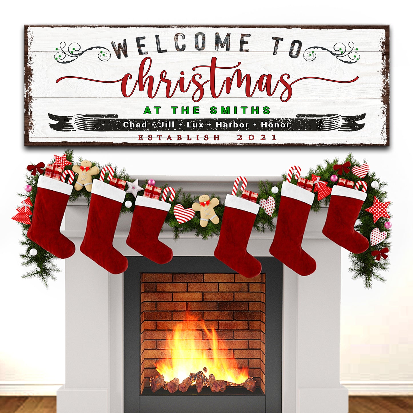 Welcome To Christmas Sign -  Image by Tailored Canvases