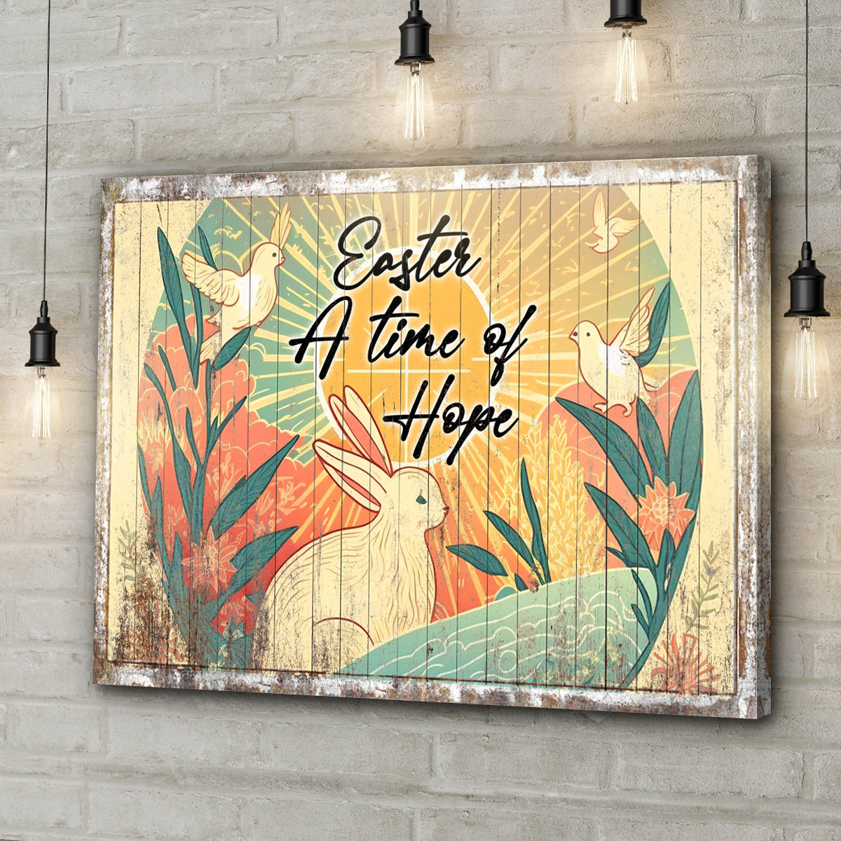 Easter A Time Of Hope Sign Style 2 - Image by Tailored Canvases