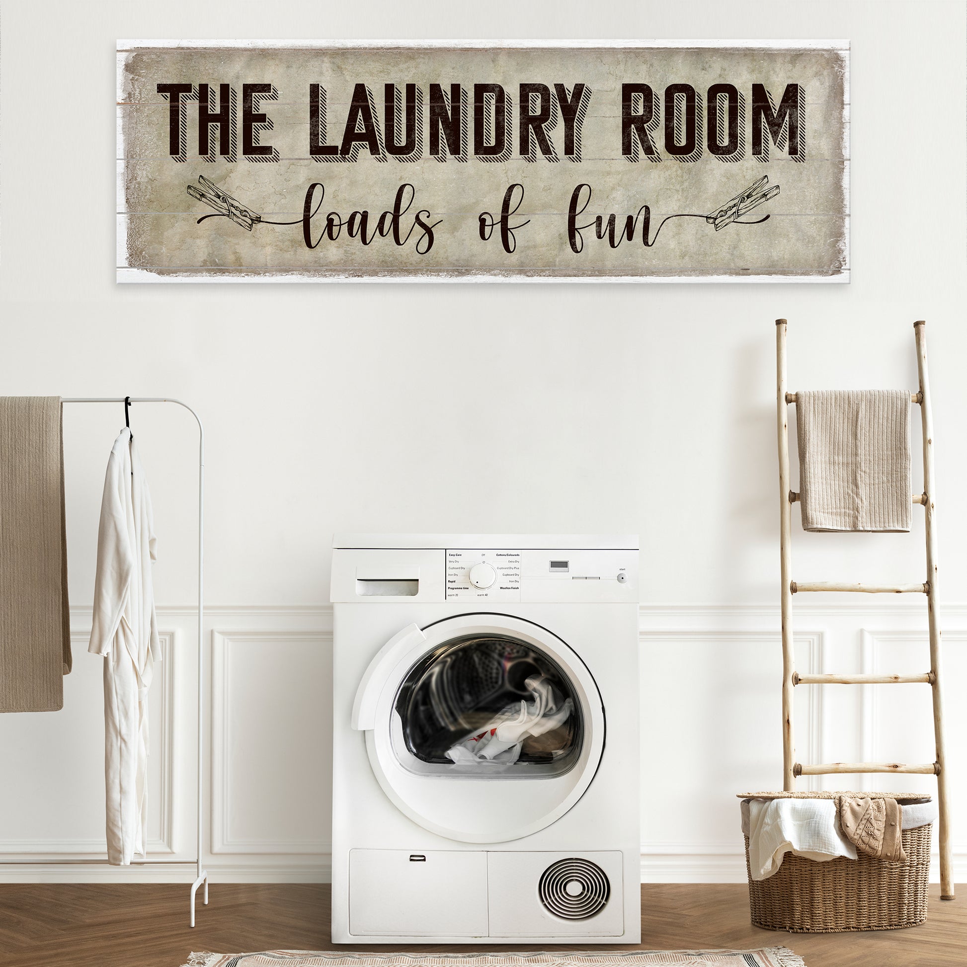 Loads of Fun The Laundry Room Sign - Image by Tailored Canvases