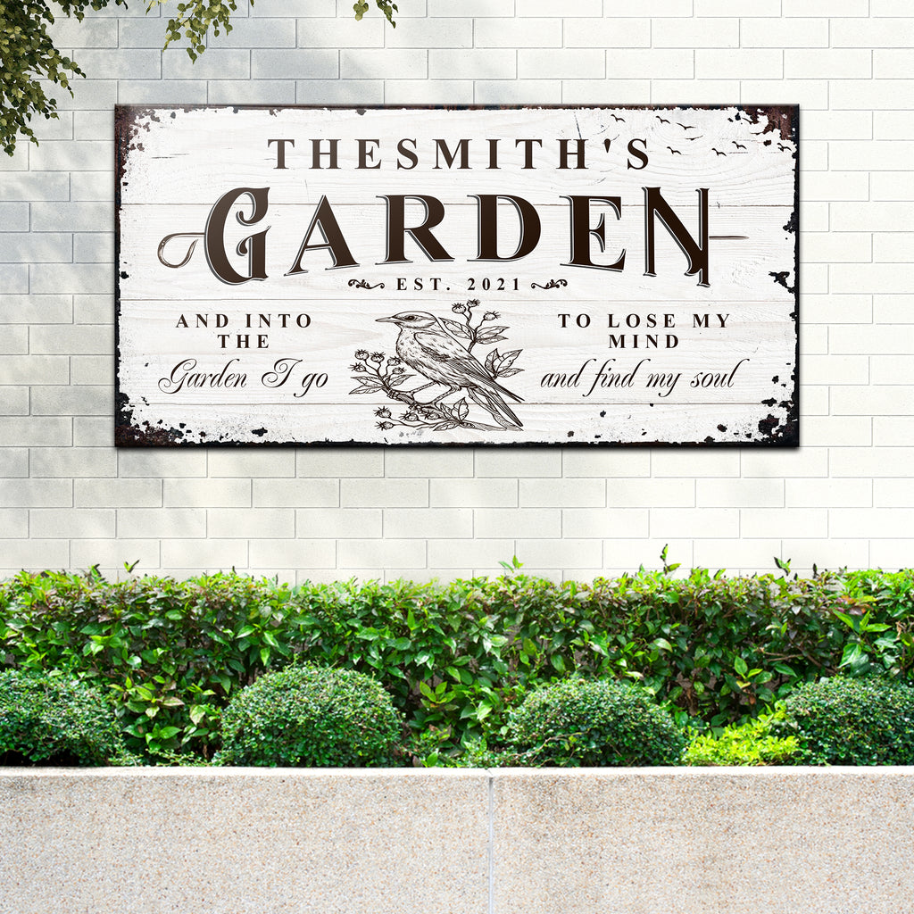 Family Garden Sign | Customizable Canvas by Tailored Canvases