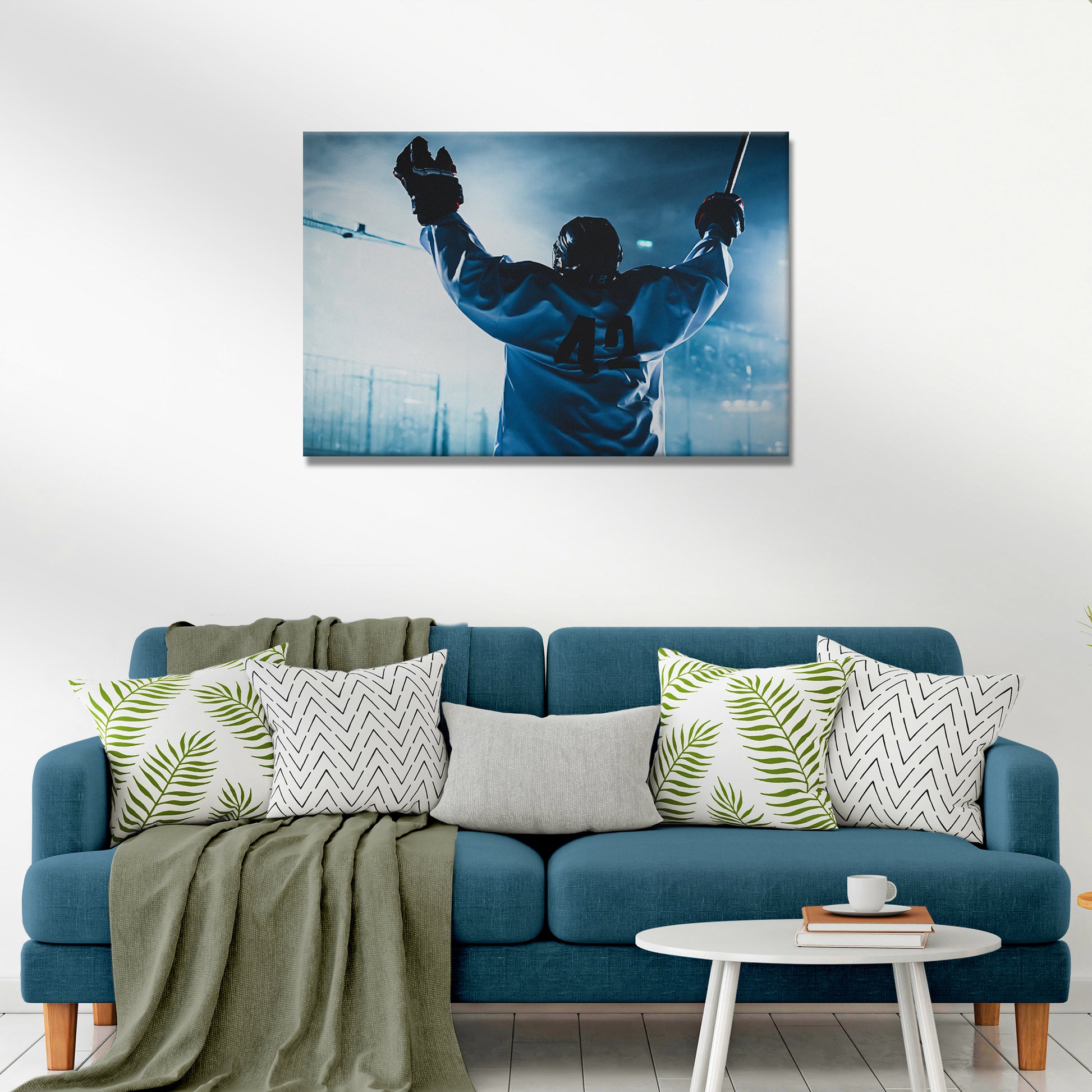 Ice Hockey Player Canvas Wall Art - Image by Tailored Canvases