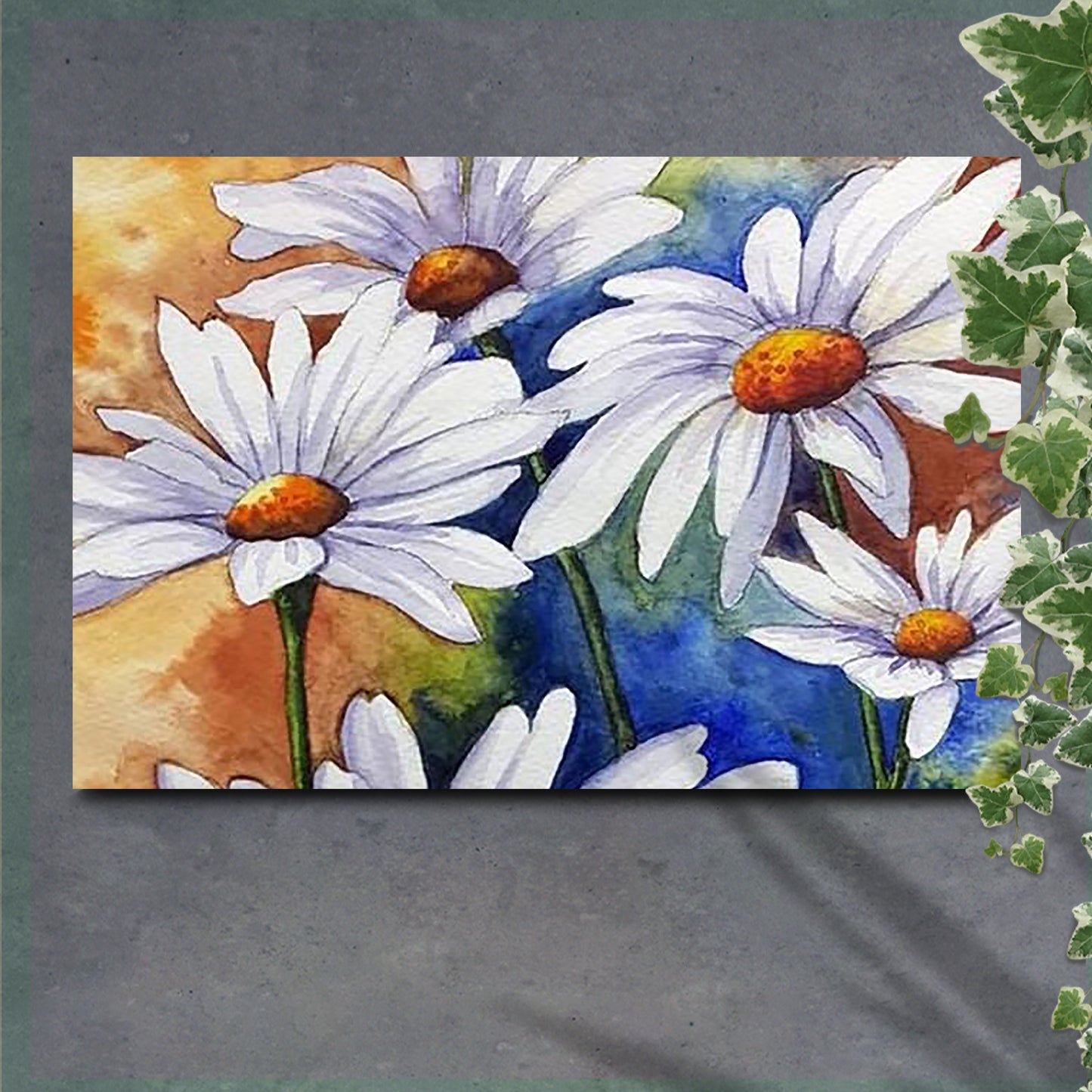 Dancing Daisies Canvas Wall Art - Image by Tailored Canvases