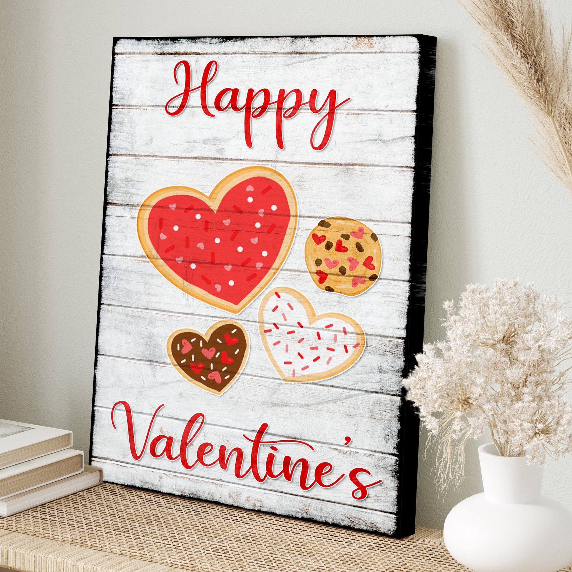 Valentine Heart Cookies Sign Style 2 - Image by Tailored Canvases