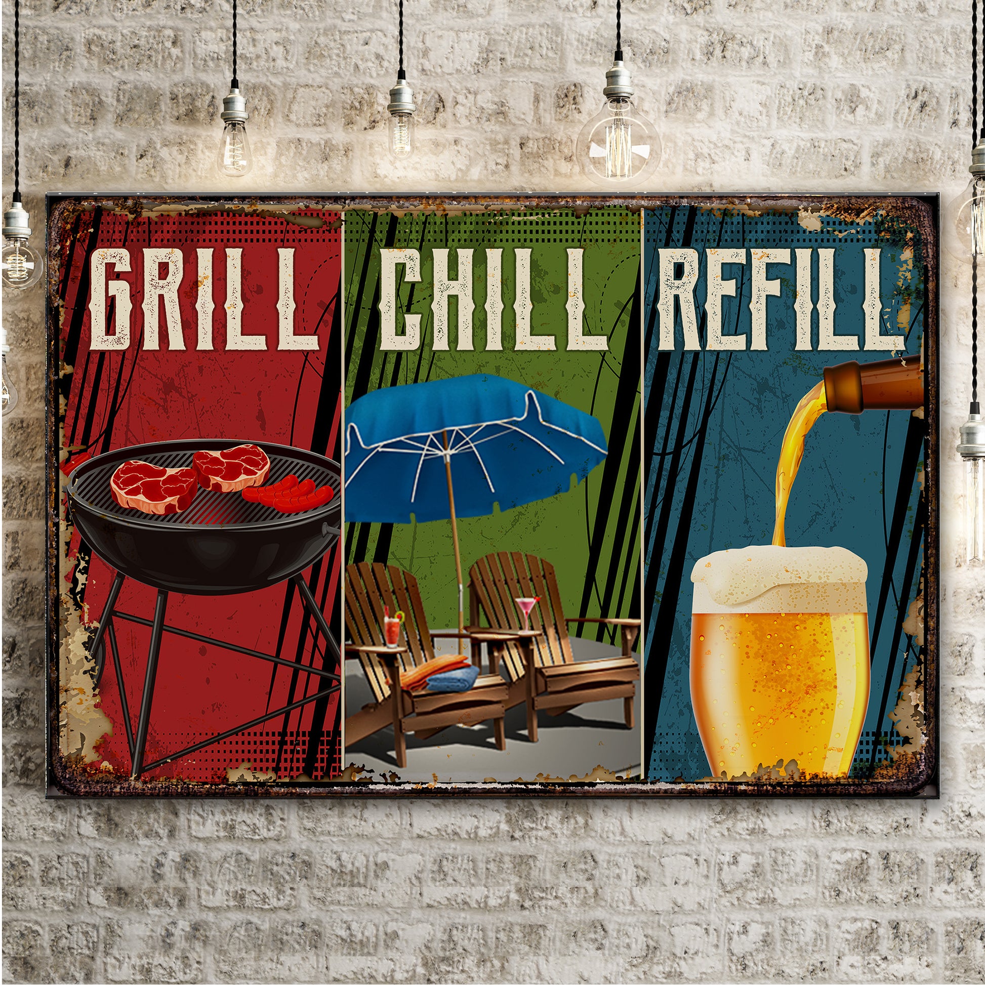 Grill Chill Refill Sign - Image by Tailored Canvases