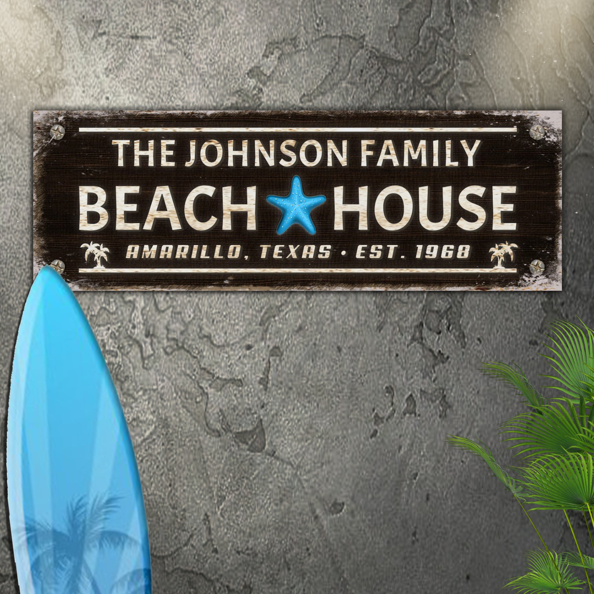 Family Beach House Sign III - Image by Tailored Canvases