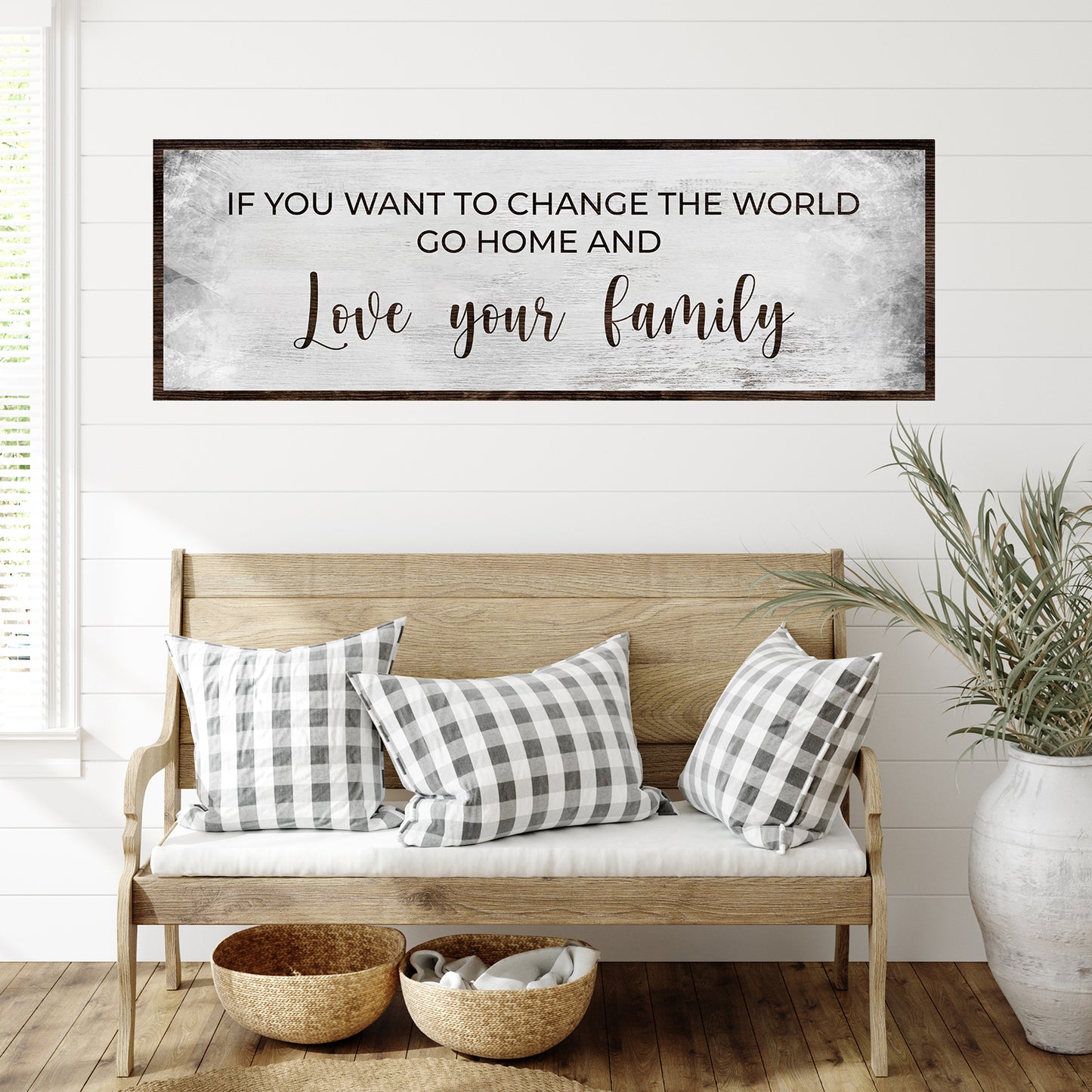 Go home and Love your Family Sign III - Image by Tailored Canvases
