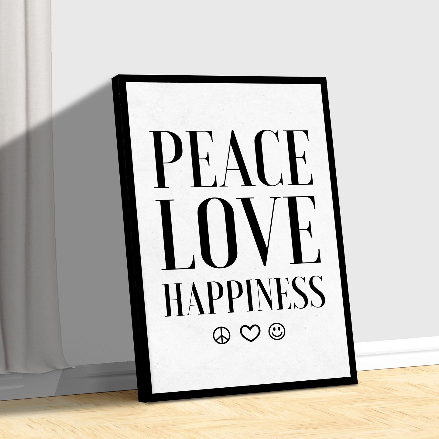 Peace Love Happiness Sign II - Image by Tailored Canvases