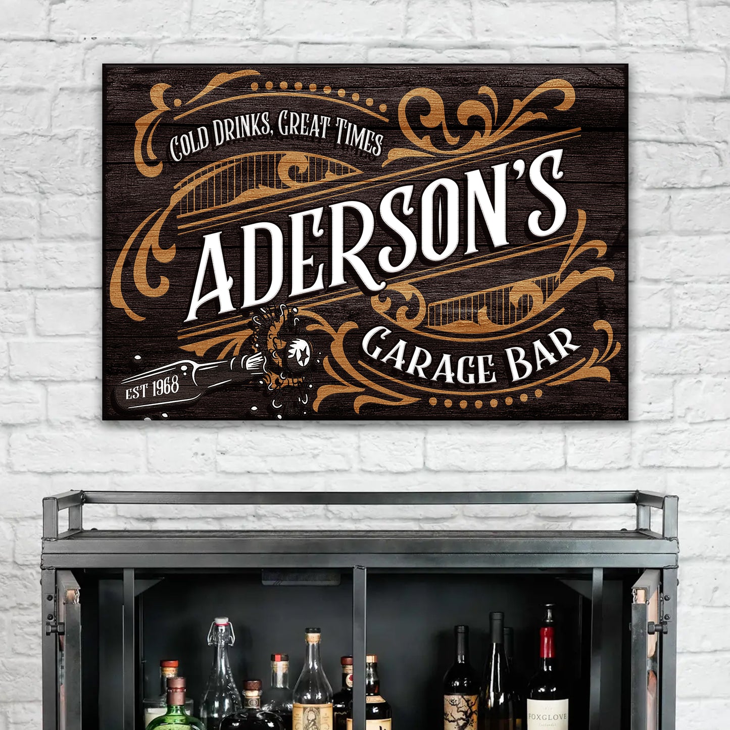 Garage Bar Sign VI  - Image by Tailored Canvases