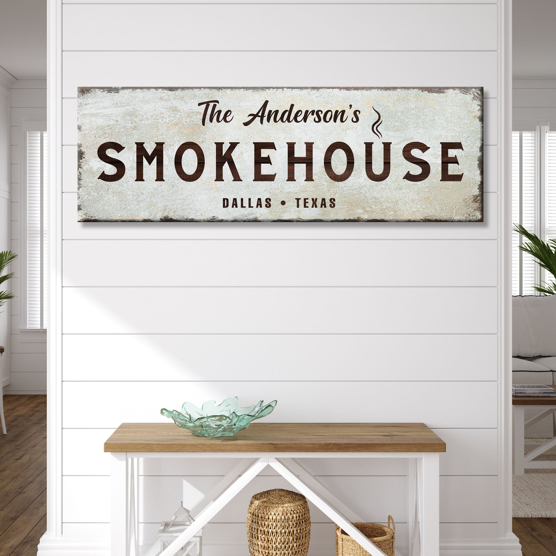 Family Smokehouse Sign - Image by Tailored Canvases