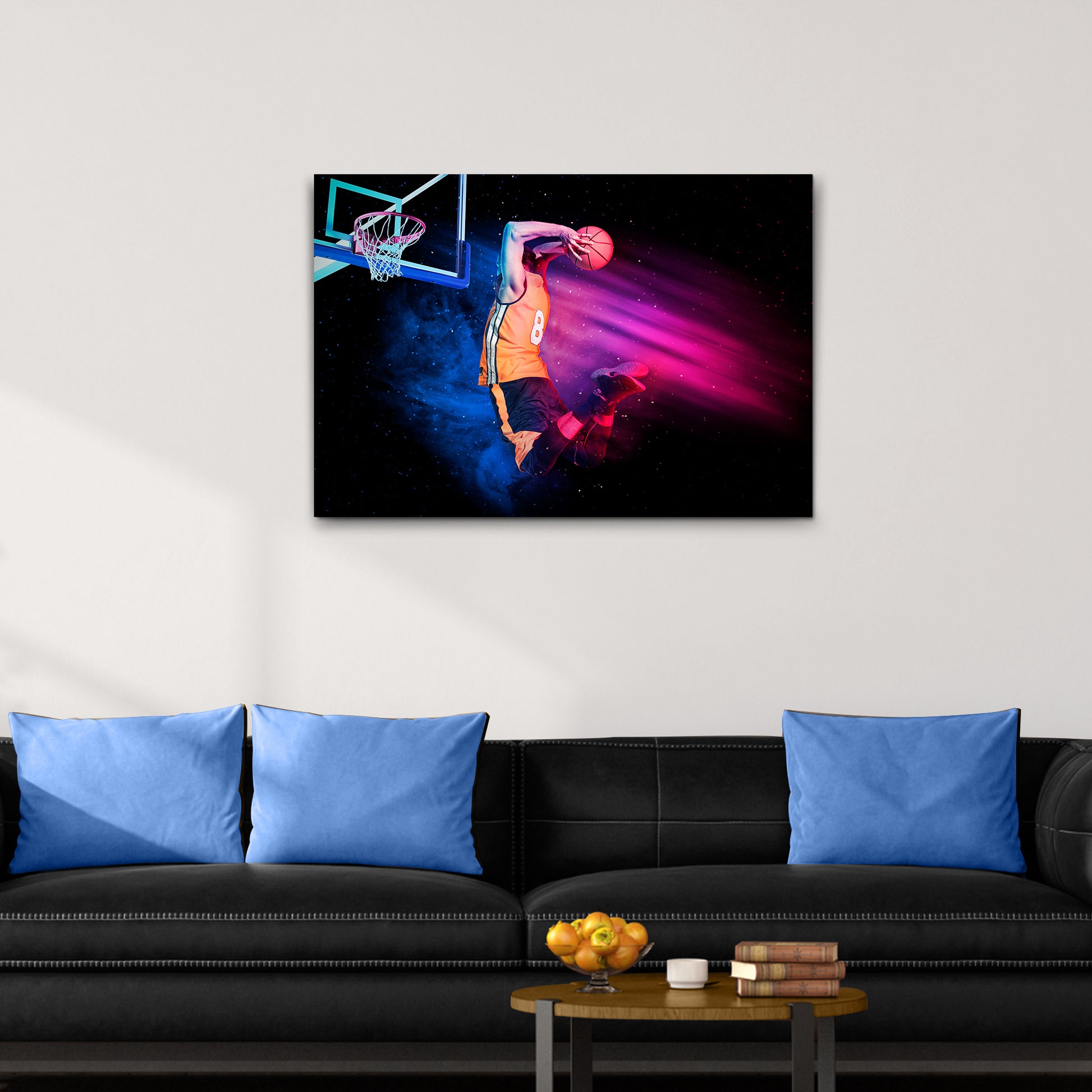 Basketball Dunk Canvas Wall Art - Image by Tailored Canvases