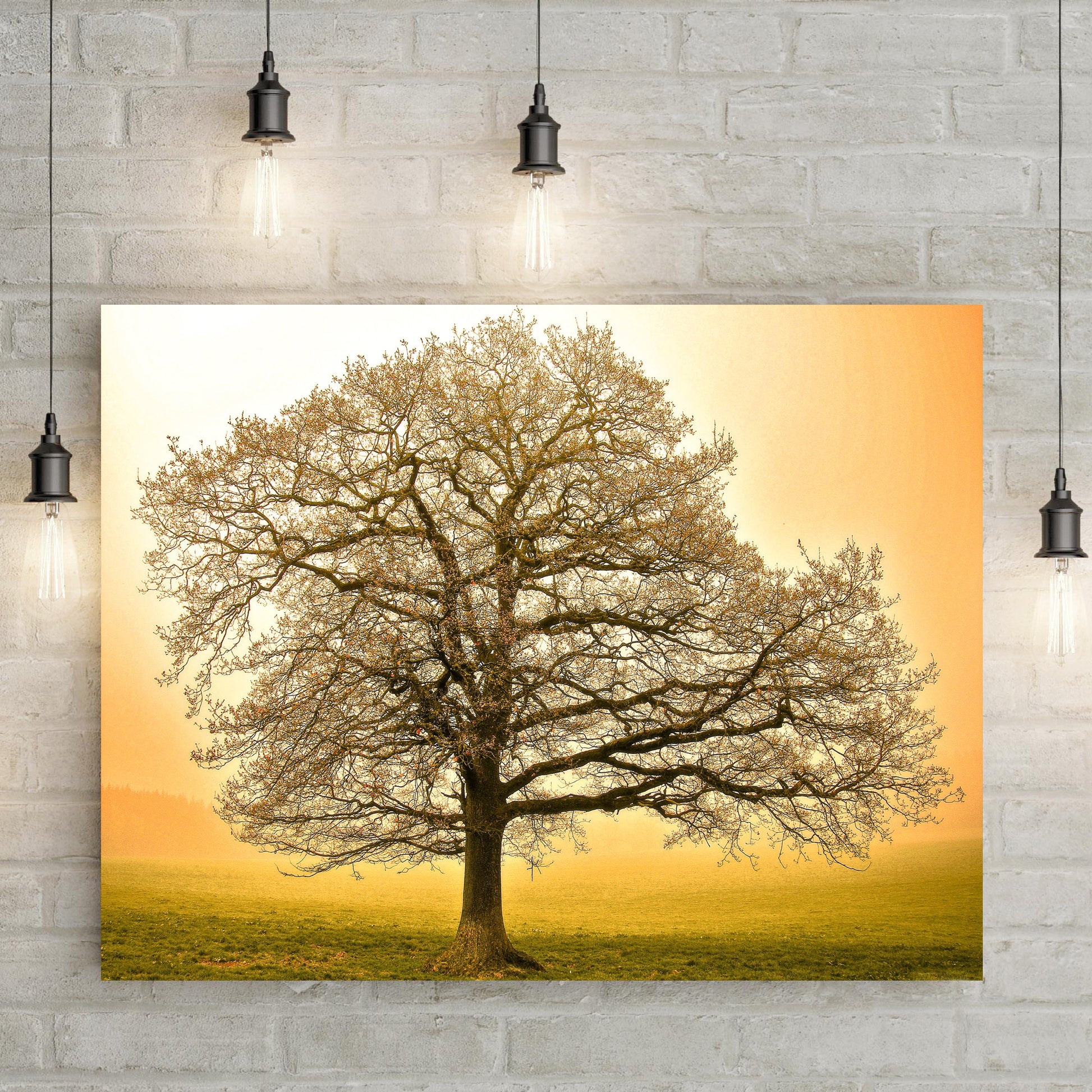 Golden Oak Tree Canvas Wall Art - Image by Tailored Canvases