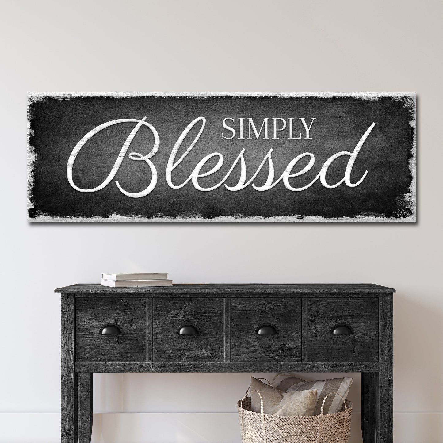 Simply Blessed Sign  - Image by Tailored Canvases