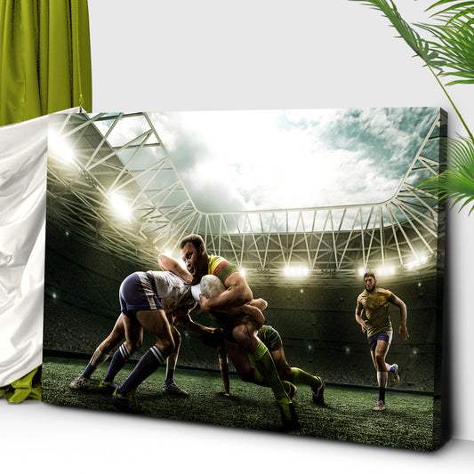 Rugby Match Canvas Wall Art III Style 1 - Image by Tailored Canvases