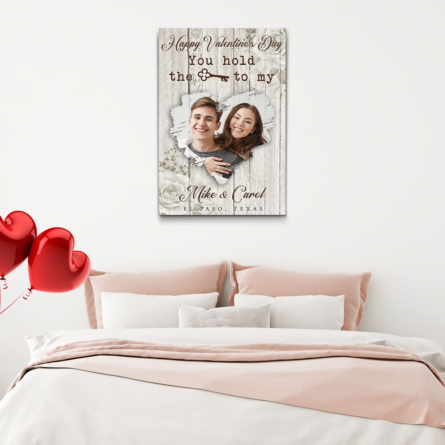 You Hold The Key To My Heart Rustic Sign - Image by Tailored Canvases