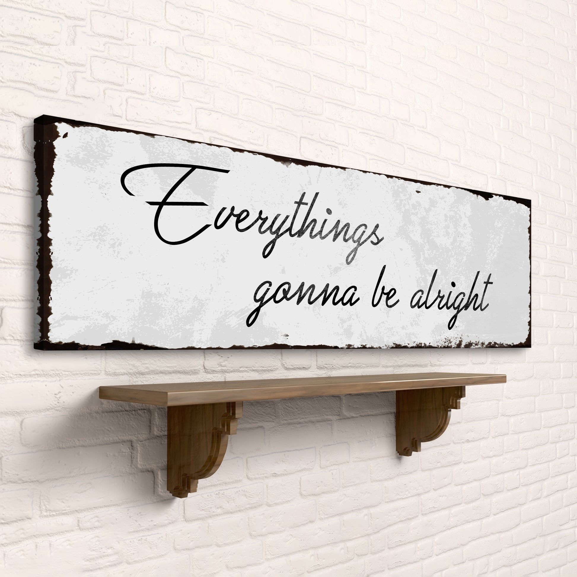 Everythings Gonna Be Alright Sign III Style 2 - Image by Tailored Canvases