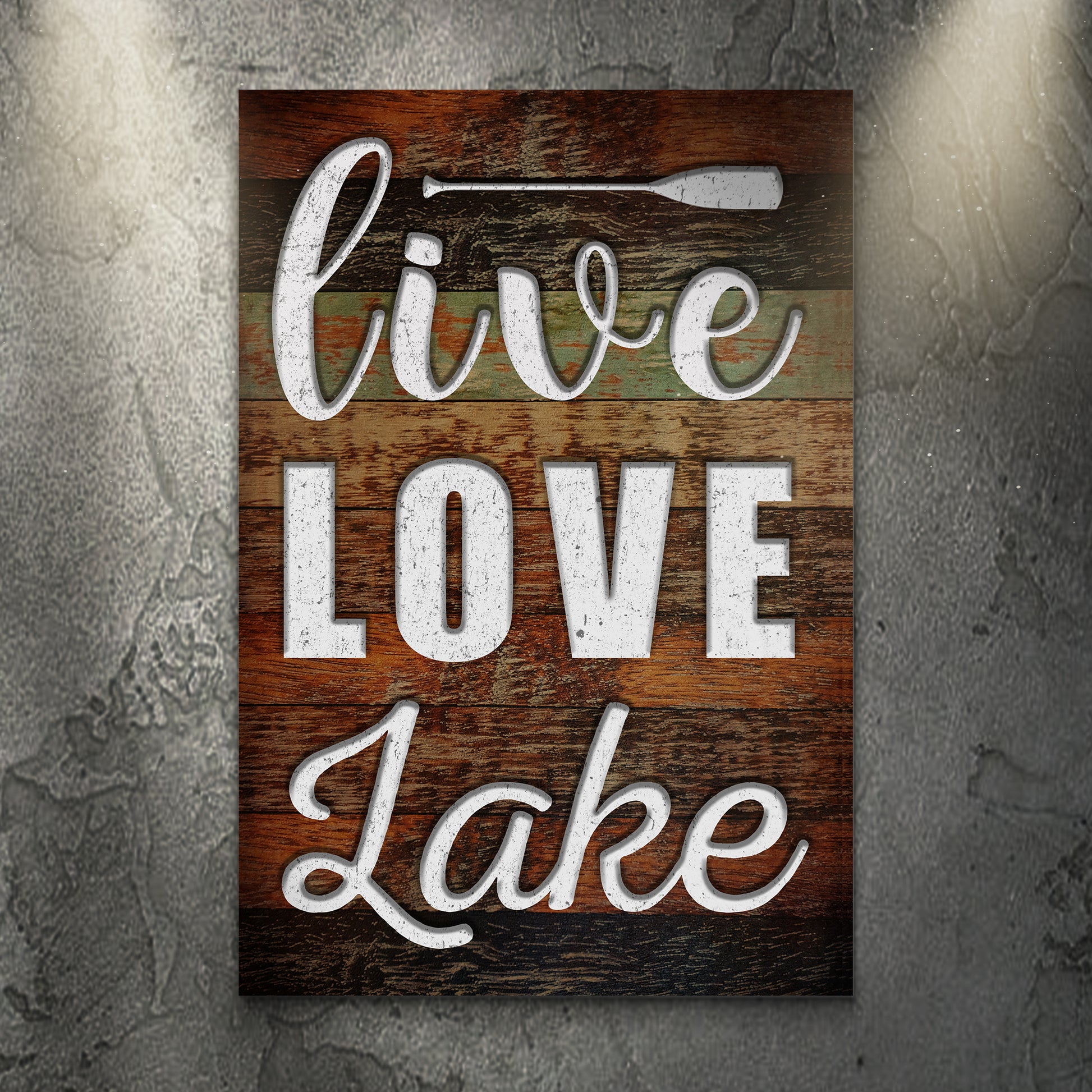 Live Love Lake Canvas Wall Art Style 1 - Image by Tailored Canvases