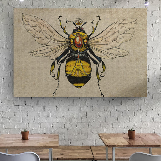 Vintage Queen Bee Canvas Wall Art - Image by Tailored Canvases