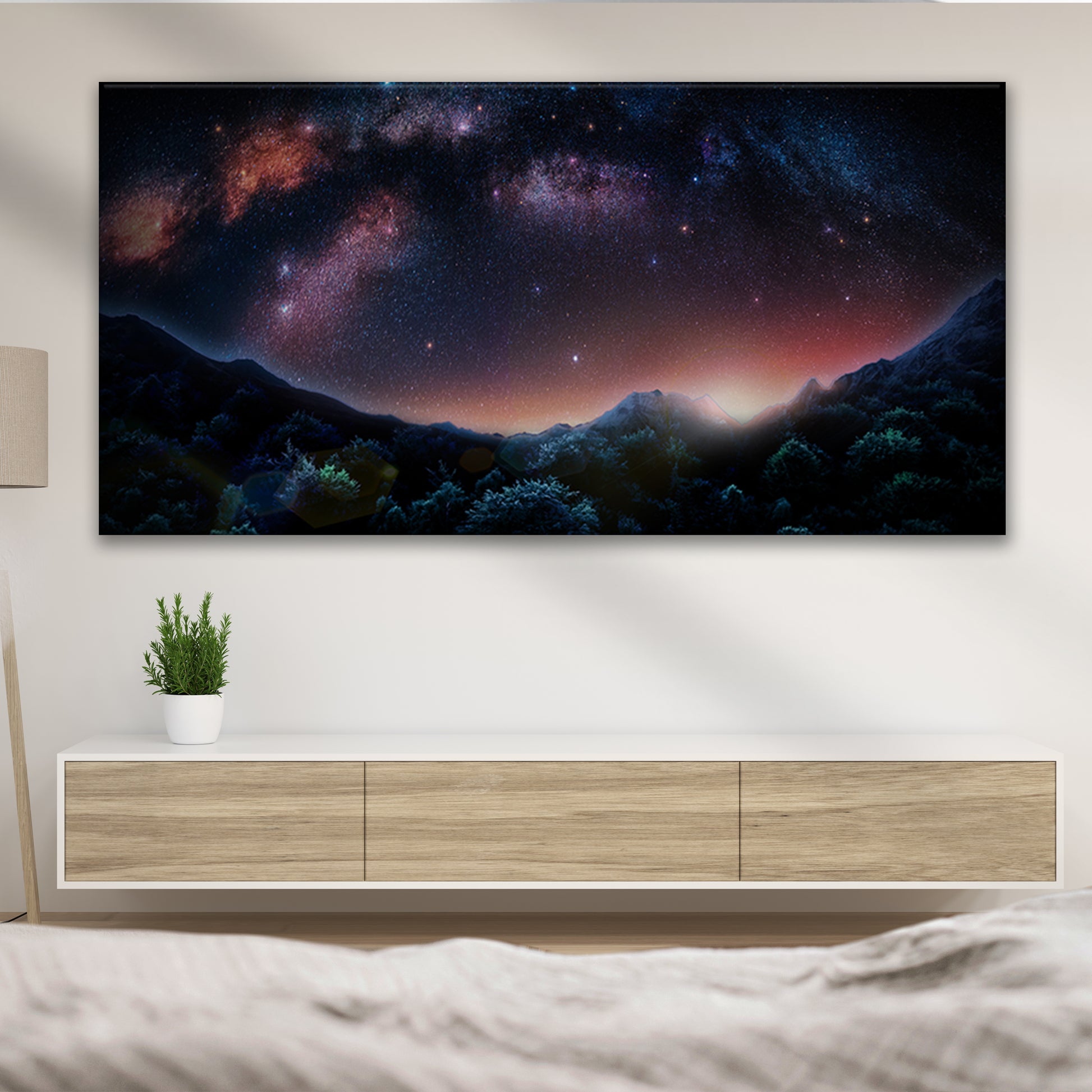 Forest And Astronomy Canvas Wall Art - Image by Tailored Canvases