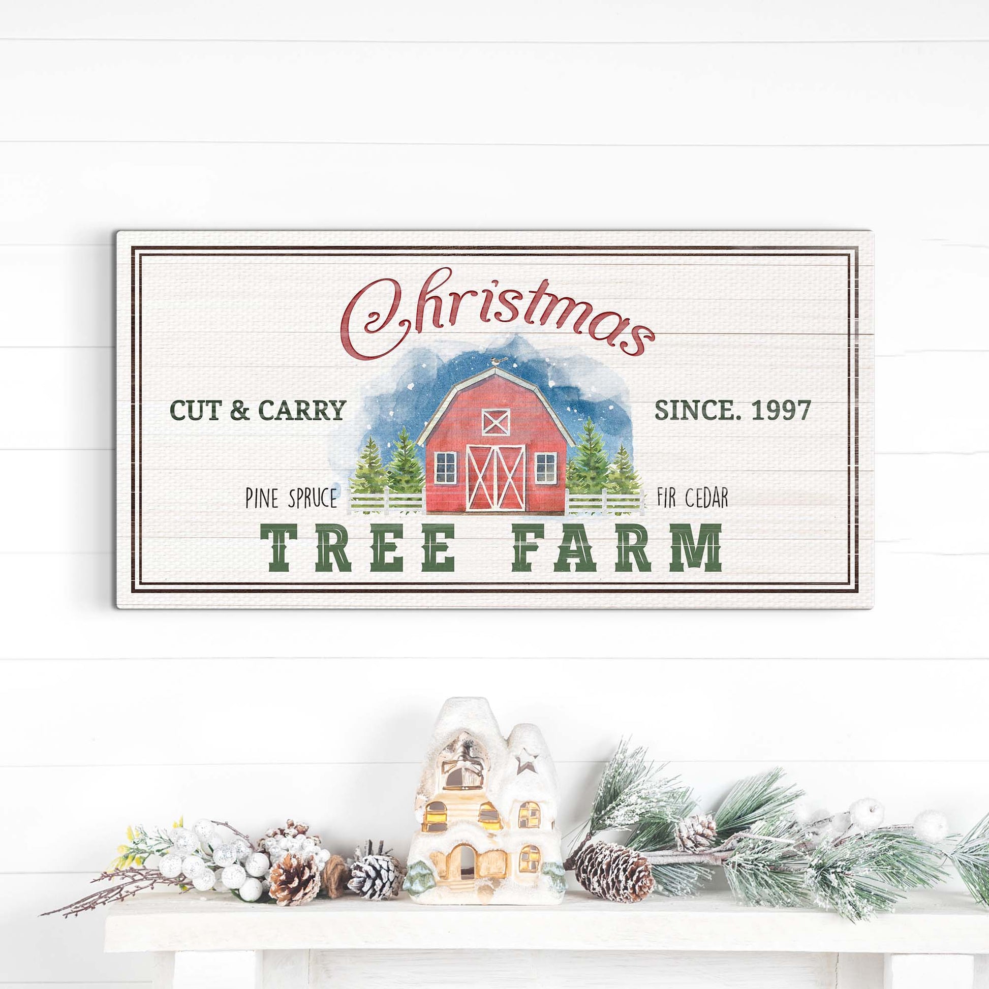 Christmas Tree Farm Sign III | Customizable Canvas - Image by Tailored Canvases