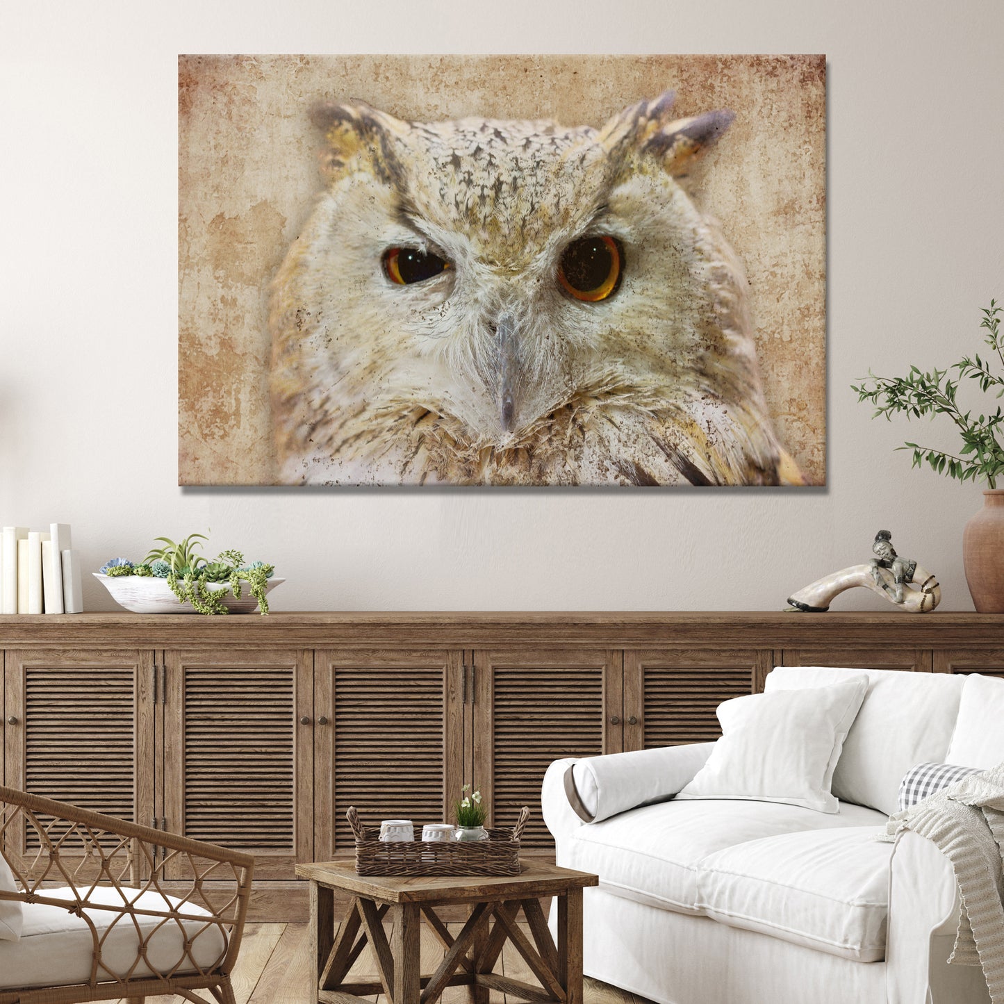 Your Owl Next Door Canvas Wall Art Style 1 - Image by Tailored Canvases
