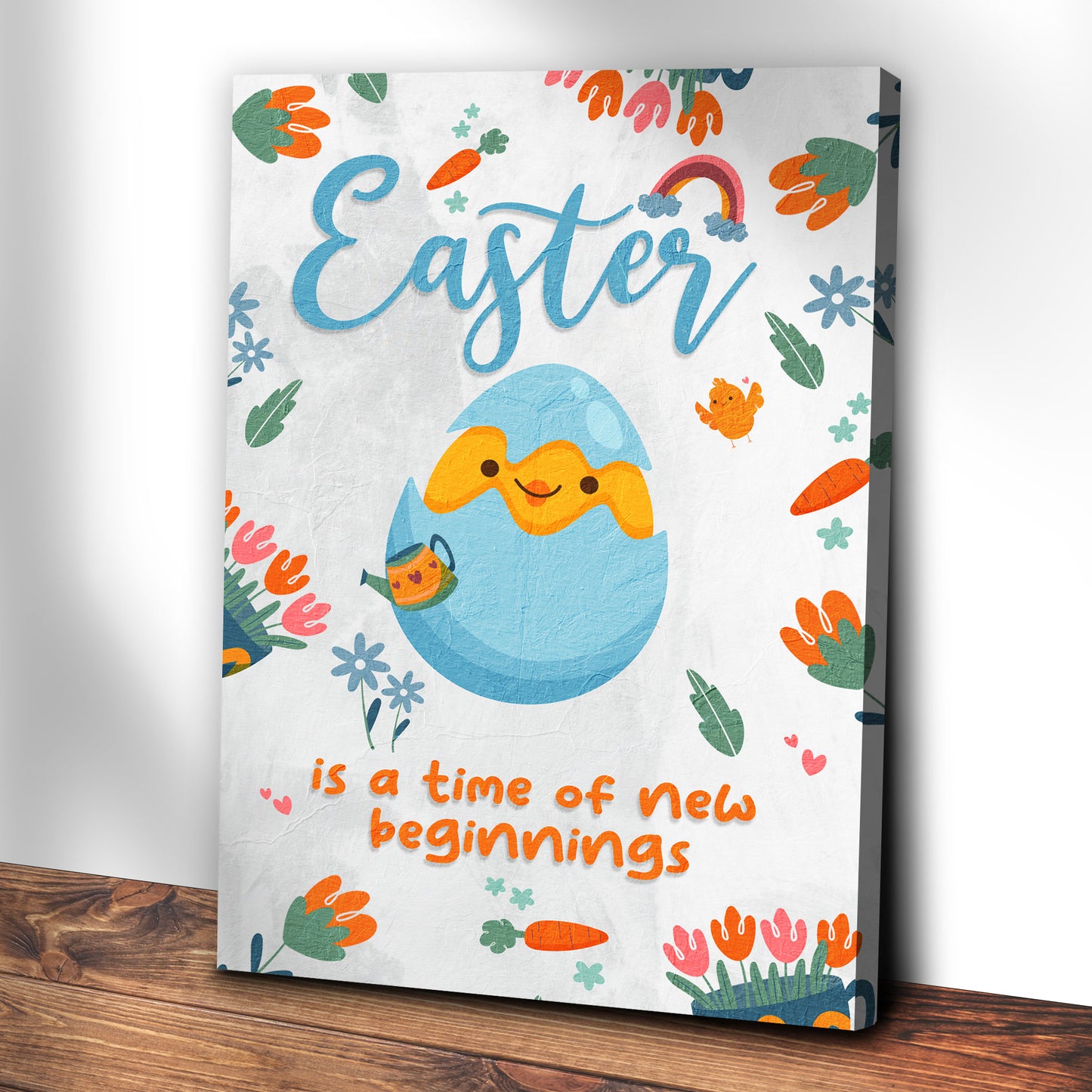 Easter Is A Time Of New Beginnings Sign Style 2 - Image by Tailored Canvases