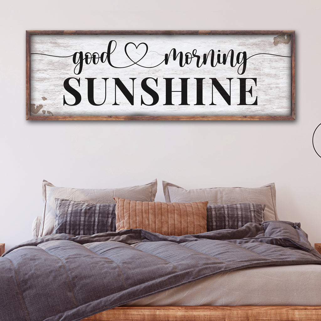 Good Morning Sunshine Sign by Tailored Canvases