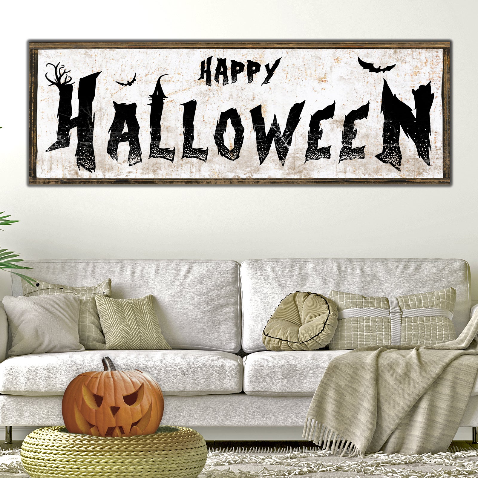 Happy Halloween Sign - Image by Tailored Canvases