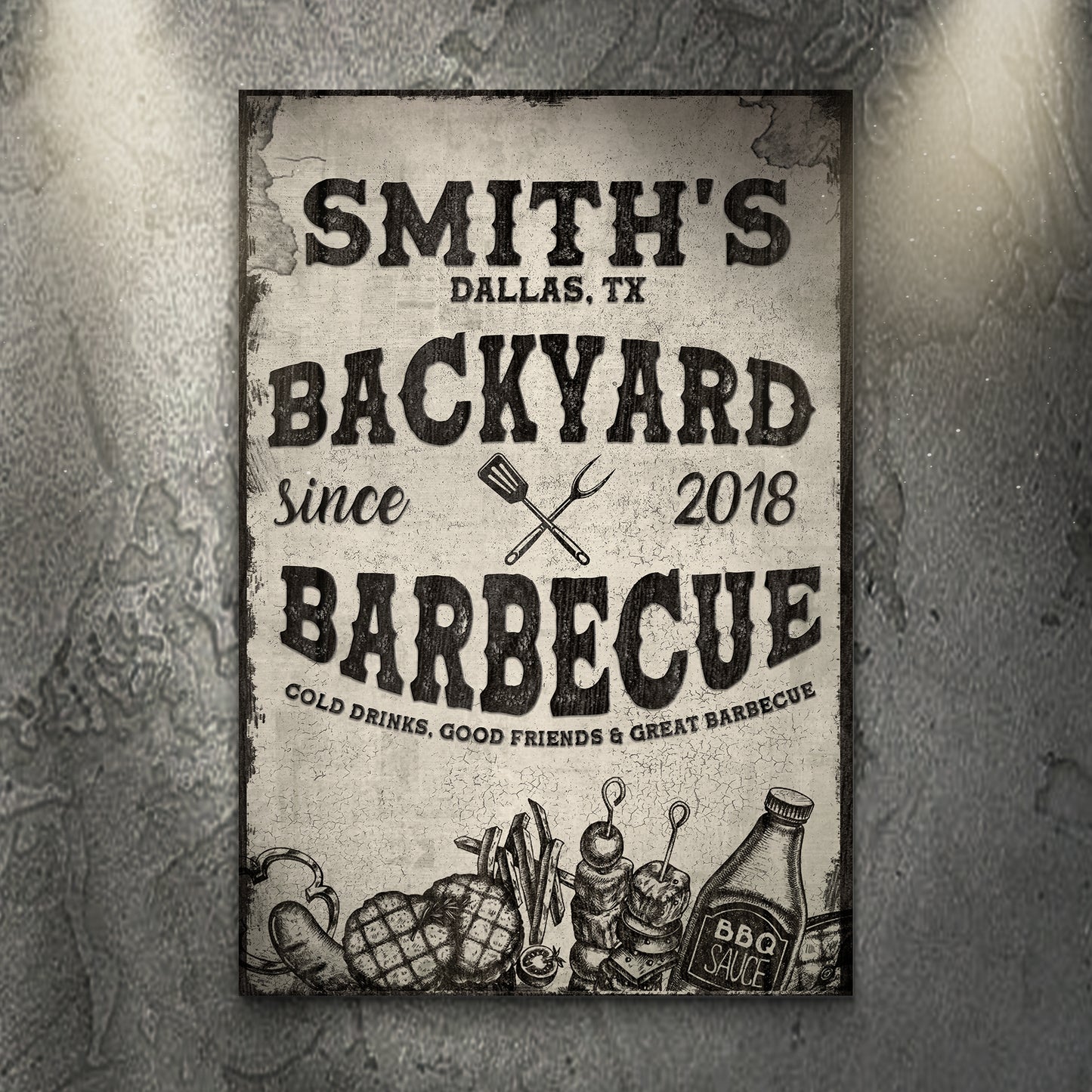Backyard Barbeque Sign II - Image by Tailored Canvases