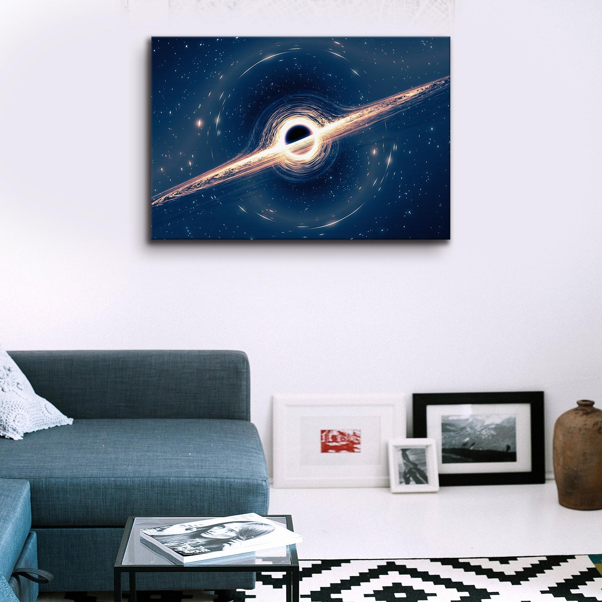 Black Hole Canvas Wall Art  - Image by Tailored Canvases