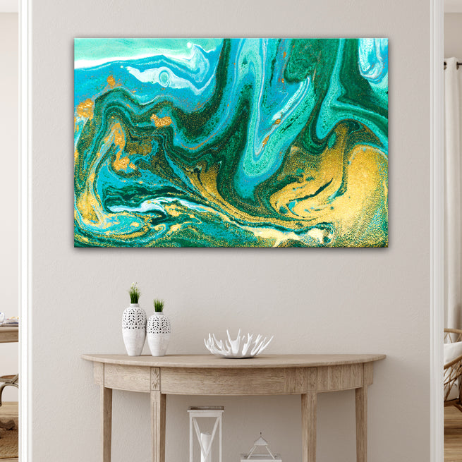 Abstract Blooming Sea Canvas Wall Art by Tailored Canvases