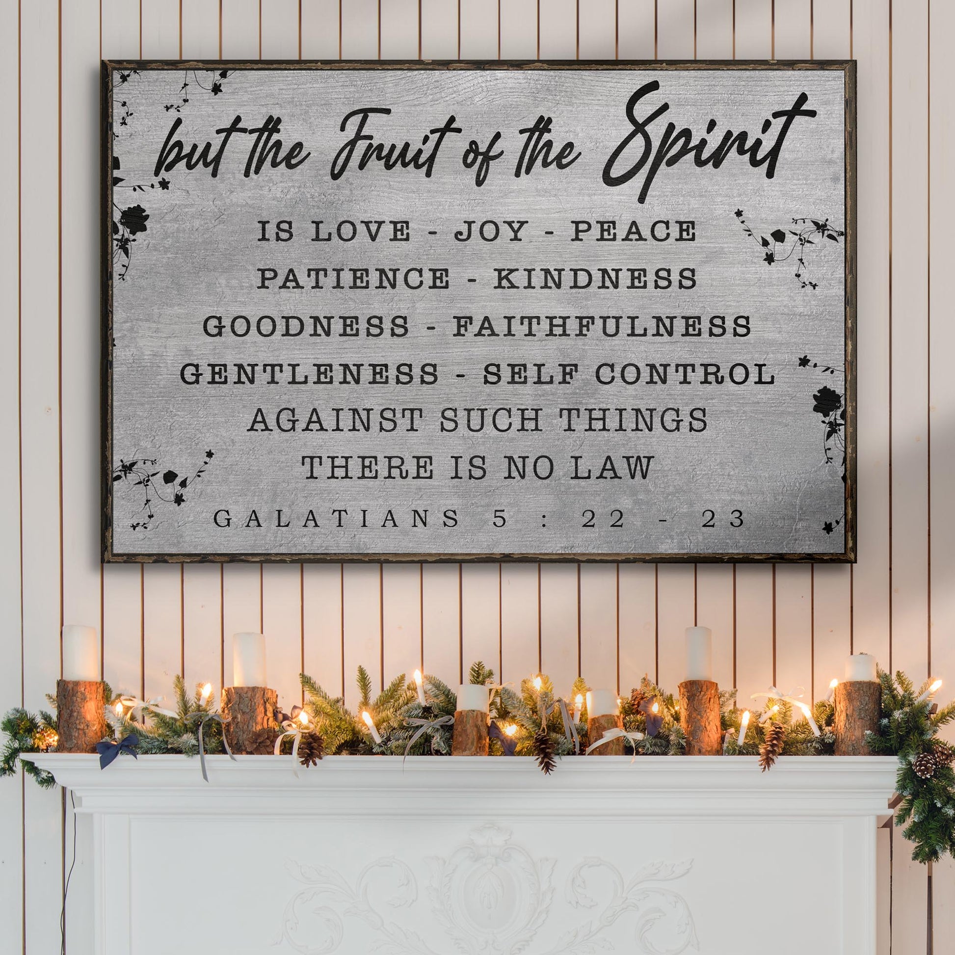 Galatians 5:22-23 - The Fruit Of The Spirit Sign II  - Image by Tailored Canvases