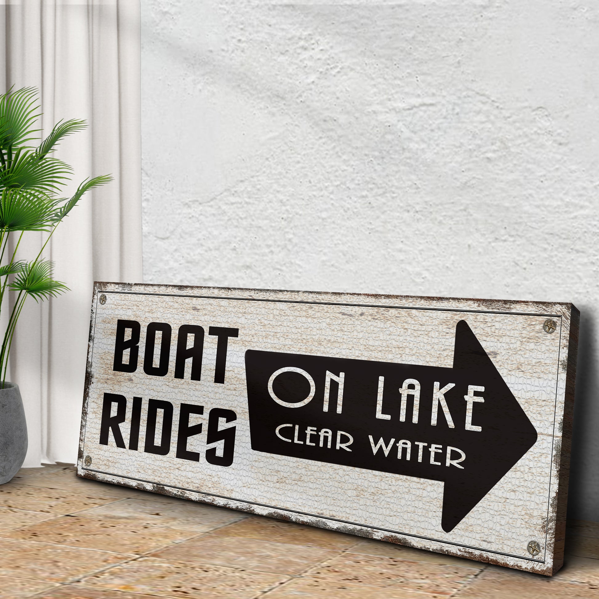 Boat Rides Sign Style 2 - Image by Tailored Canvases