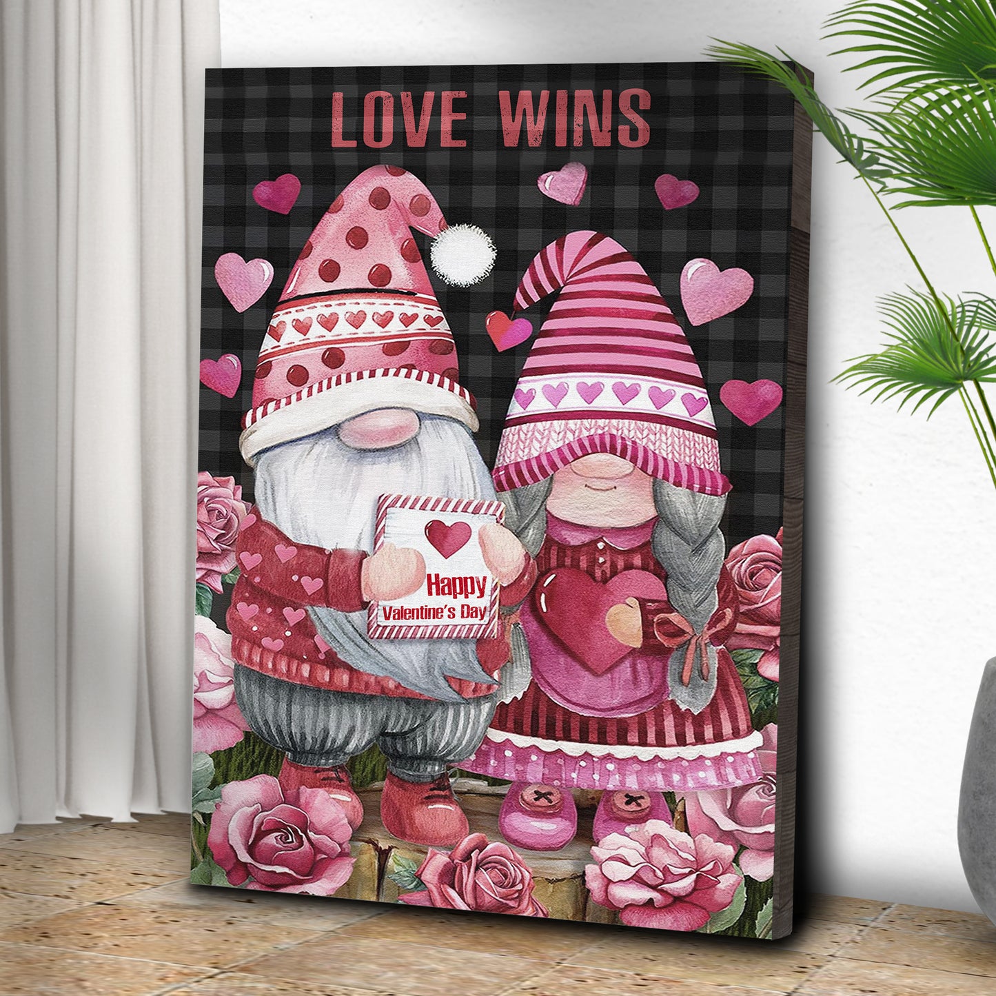 Valentine Gnomes Sign II Style 2 - Image by Tailored Canvases