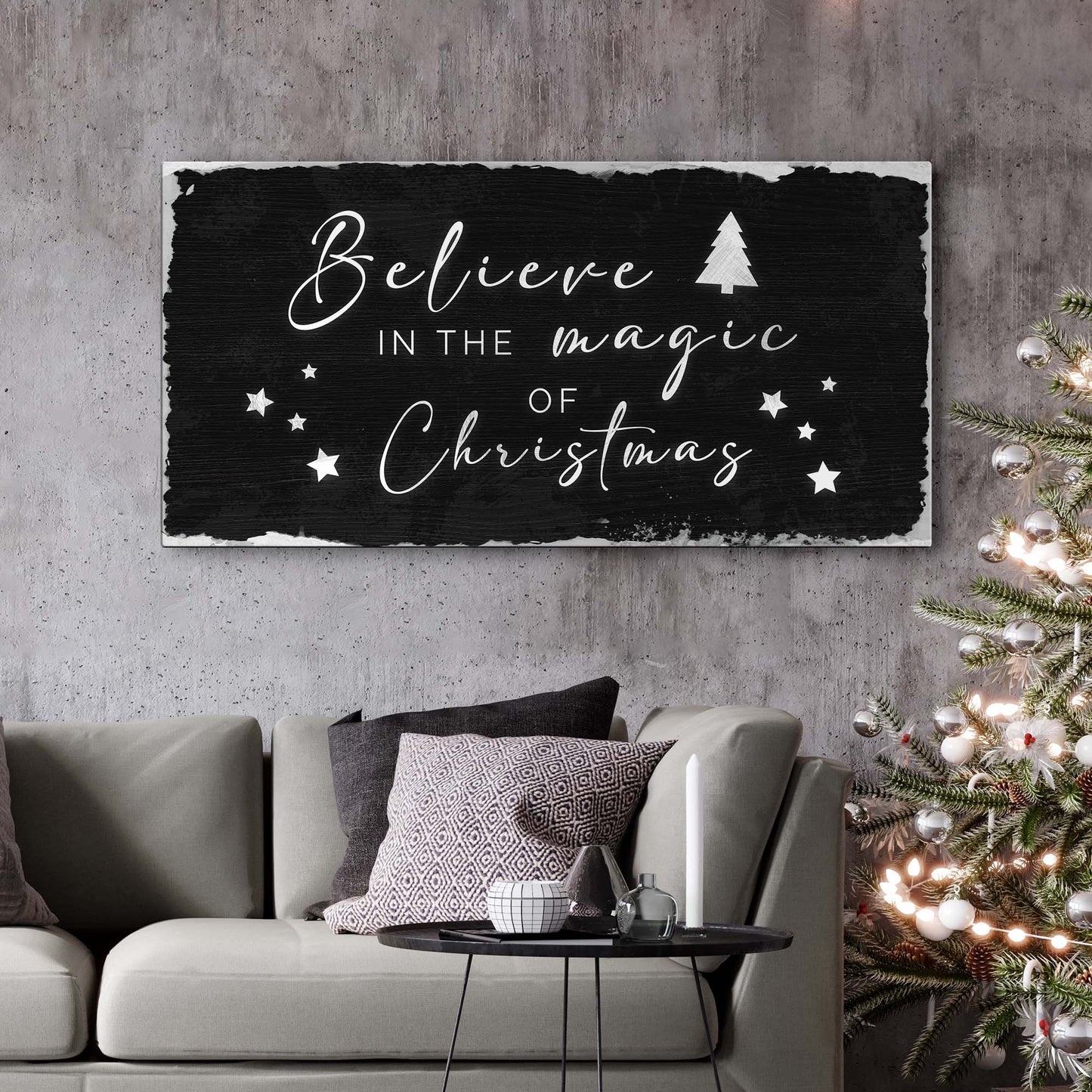 Believe In The Magic Of Christmas Sign III - Image by Tailored Canvases