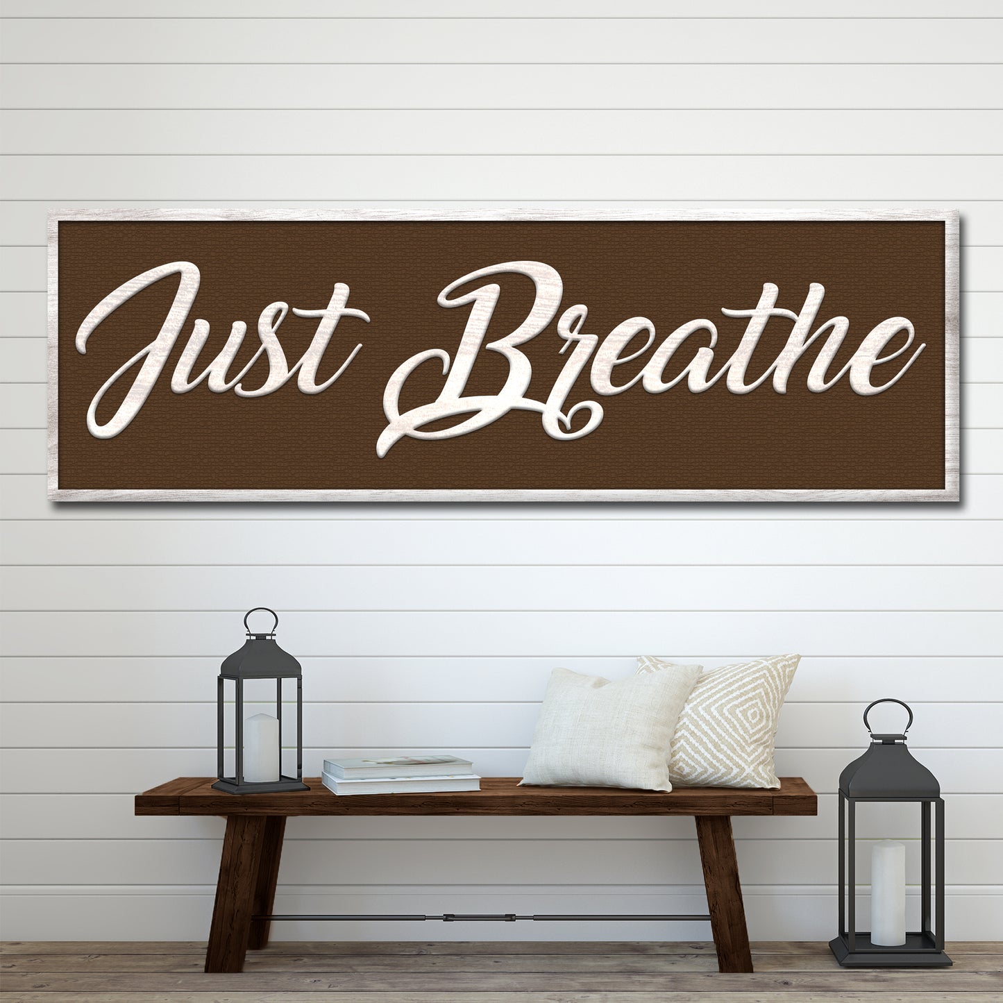 Just Breathe Sign XI  - Image by Tailored Canvases