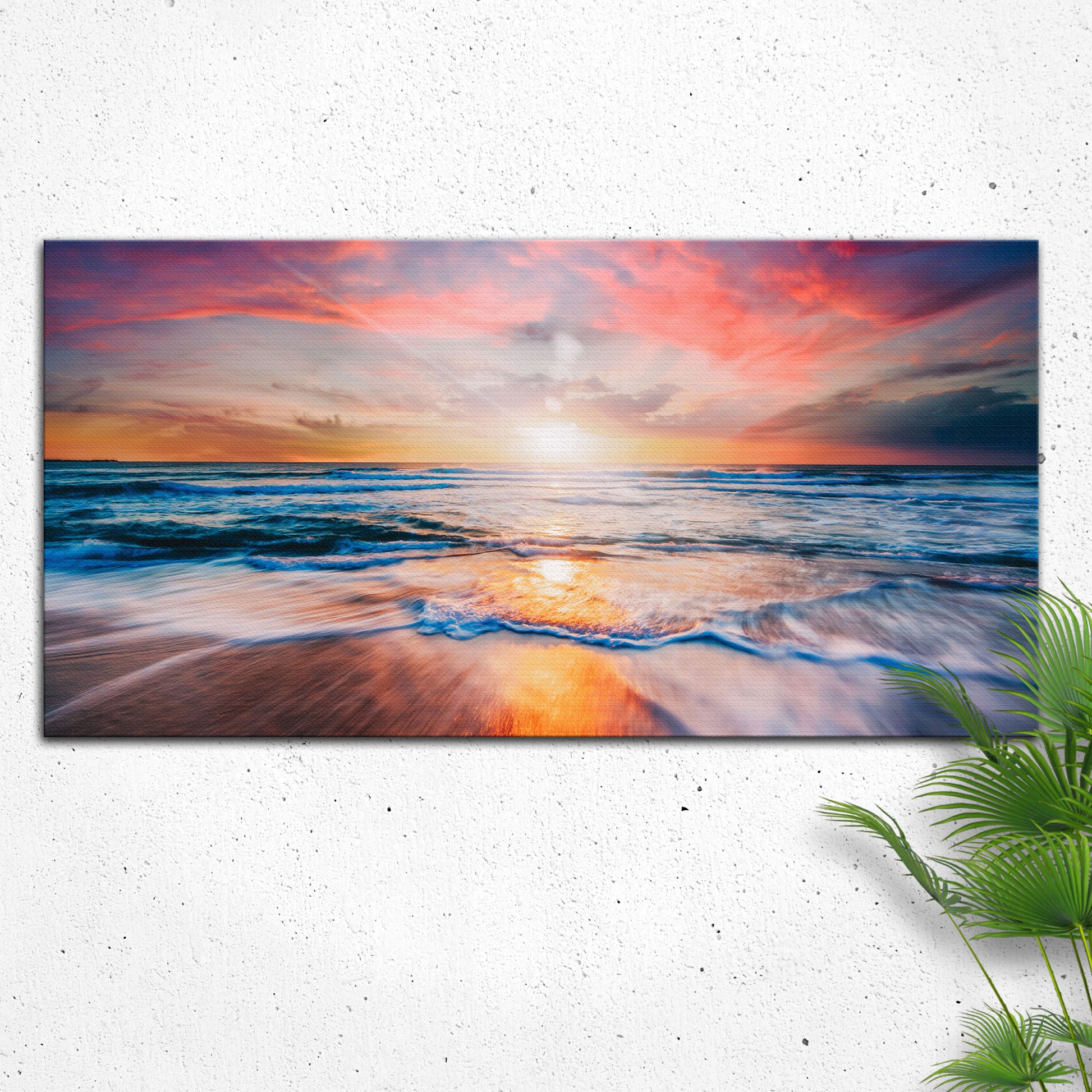 Sunrise Over The Horizon Canvas Wall Art - Image by Tailored Canvases