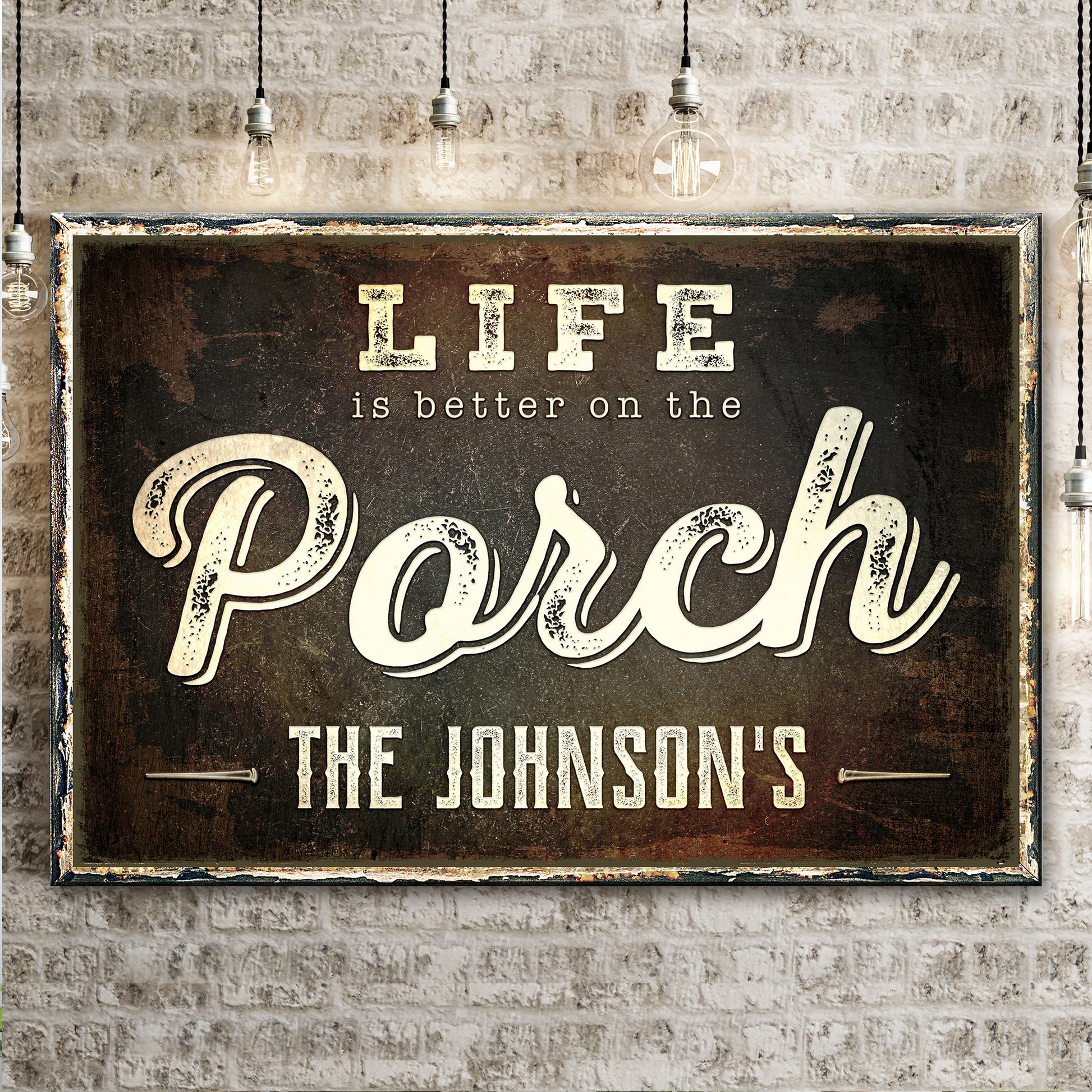 Life Is Better On The Porch Sign II Style 1 - Image by Tailored Canvases