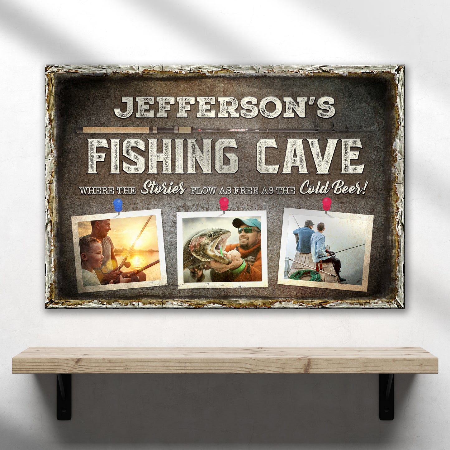 Fishing Cave Sign - Image by Tailored Canvases