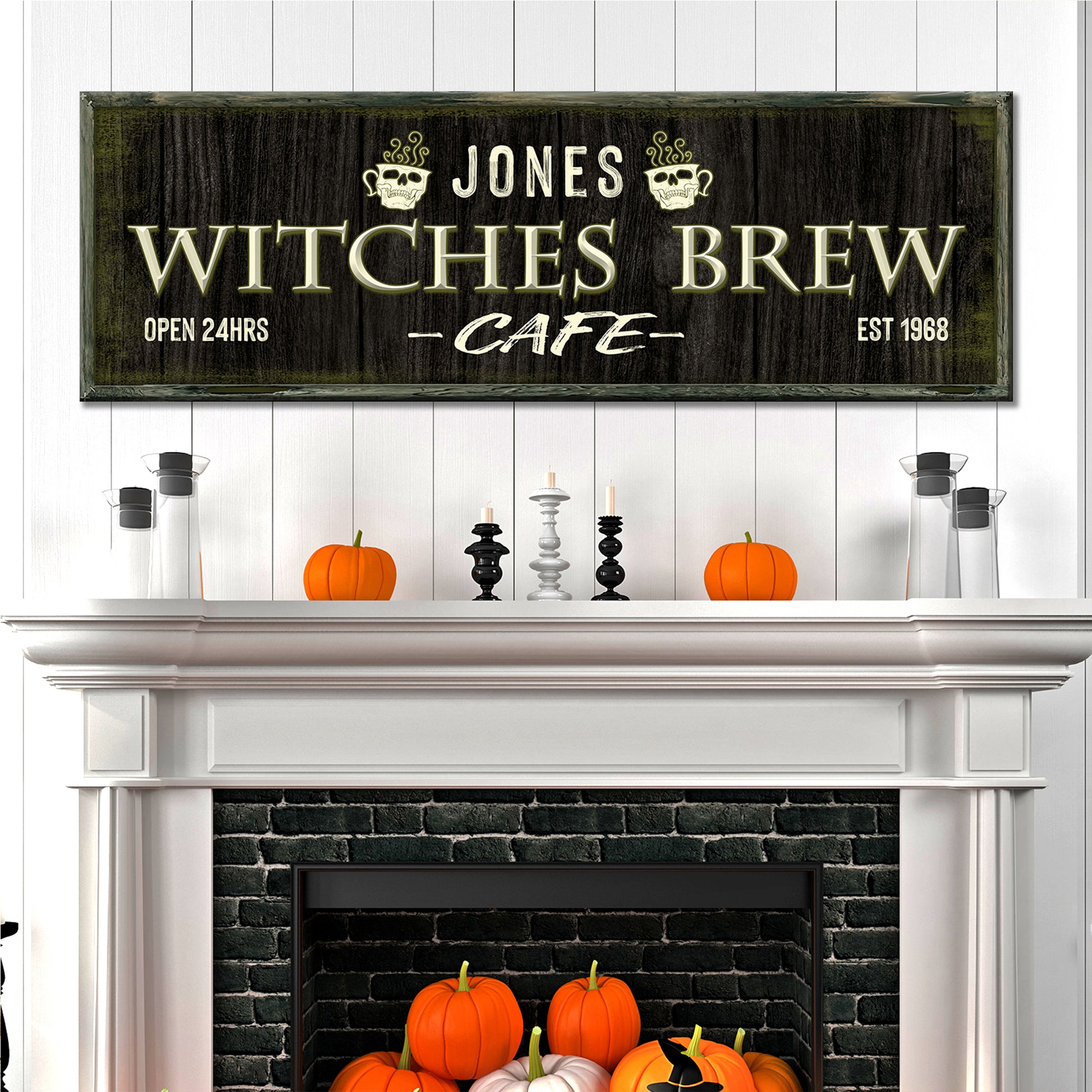 Witches Brew Cafe Sign  - Image by Tailored Canvases