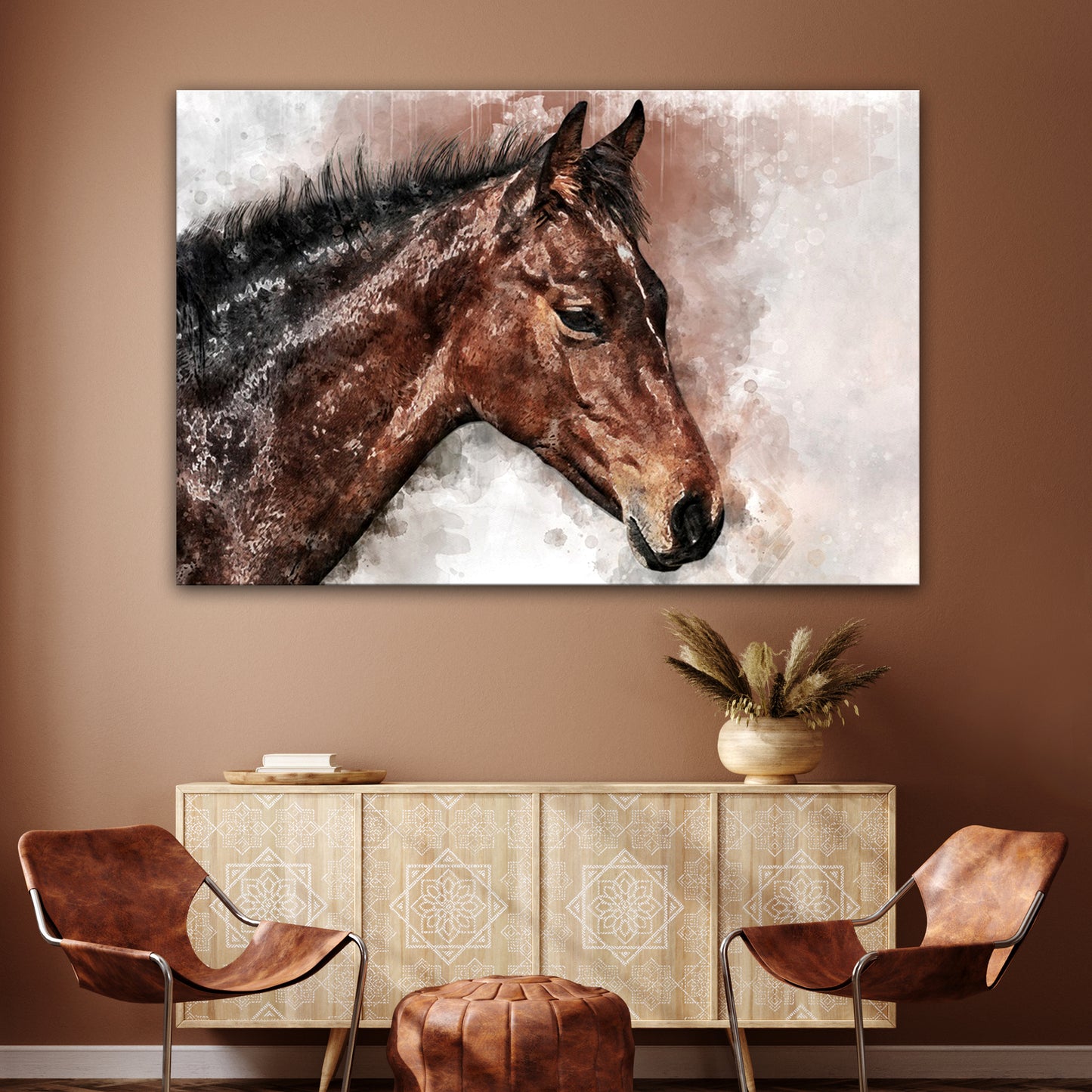 Horse Watercolor - Image by Tailored Canvases