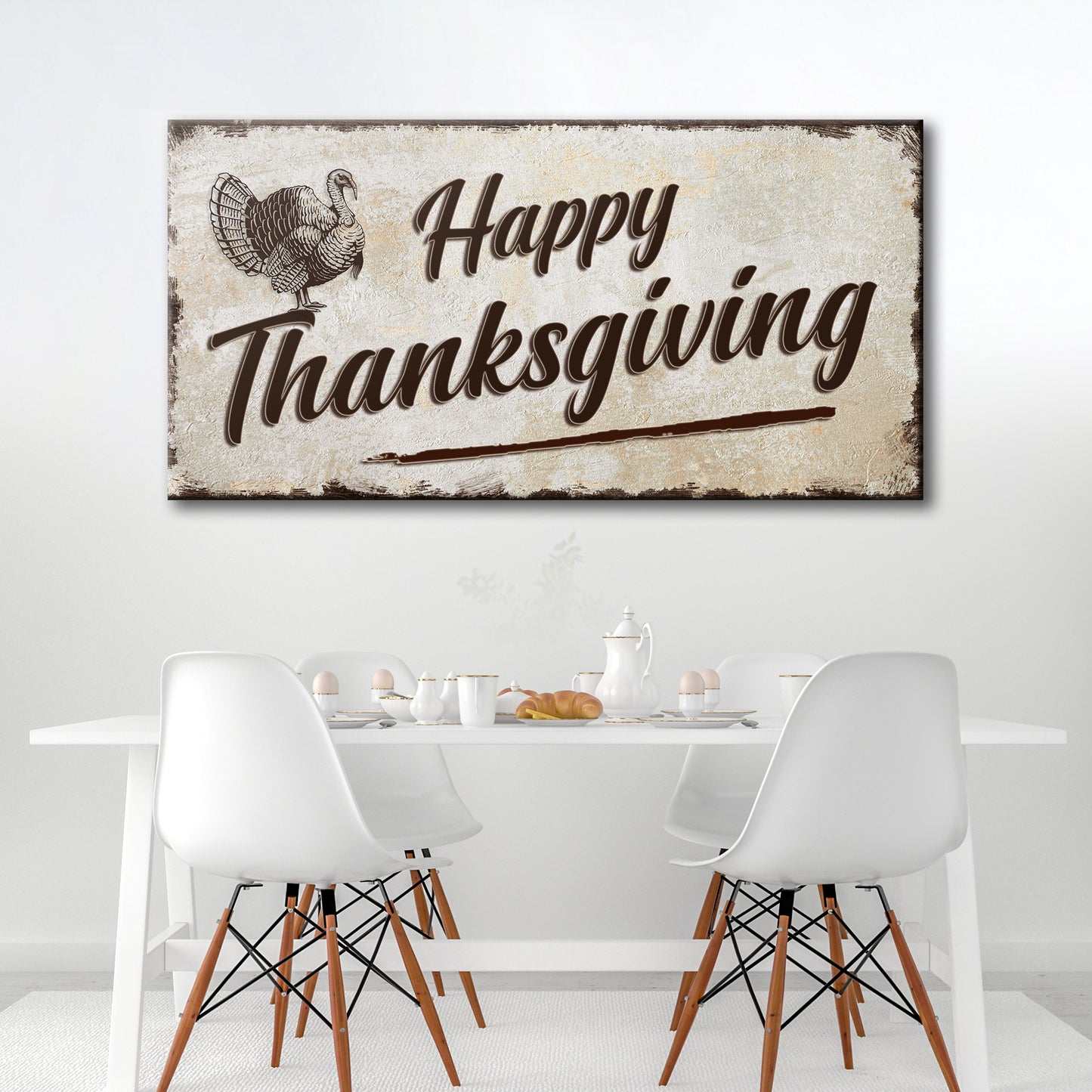 Happy Thanksgiving Sign II - Image by Tailored Canvases