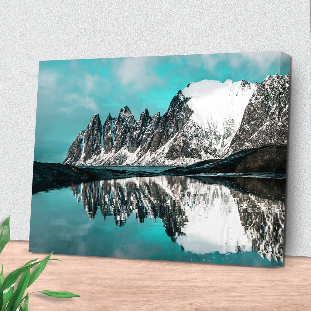Glacier Lake Reflection Canvas Wall Art by Tailored Canvases