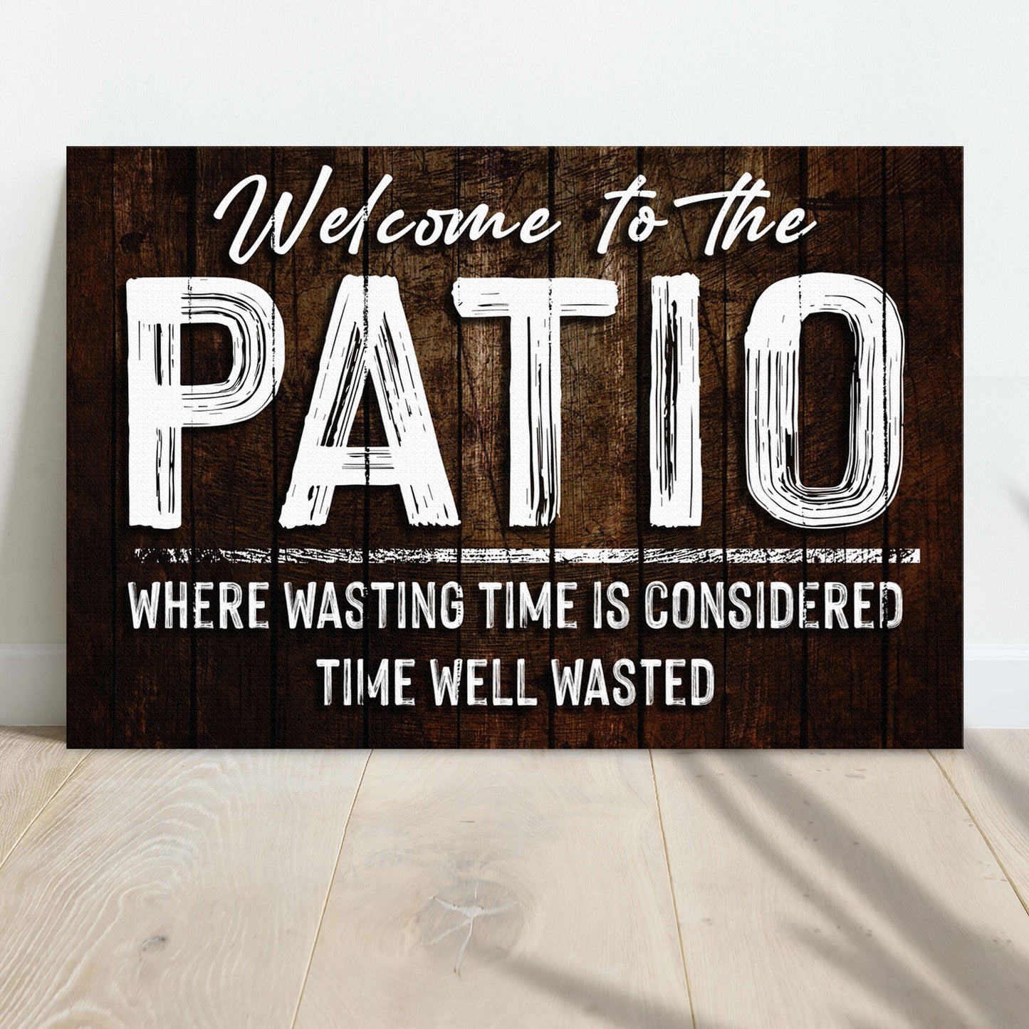 Welcome To The Patio Sign Style 2 - Image by Tailored Canvases