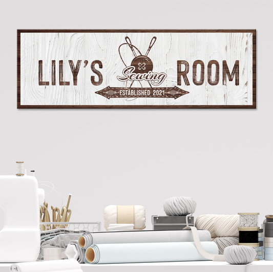 Sewing Room Sign II - Image by Tailored Canvases