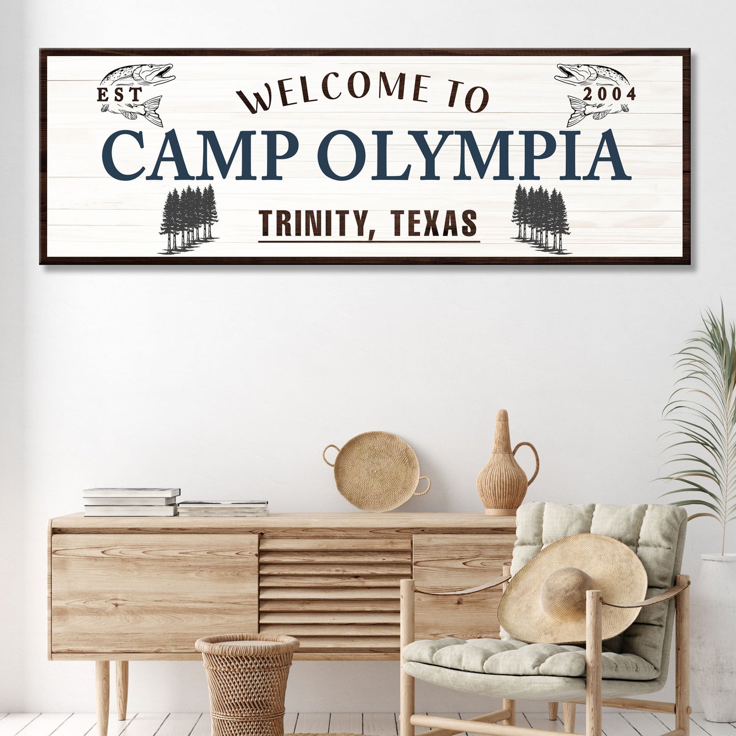 Welcome to Camp Sign Style 3 - Image by Tailored Canvases