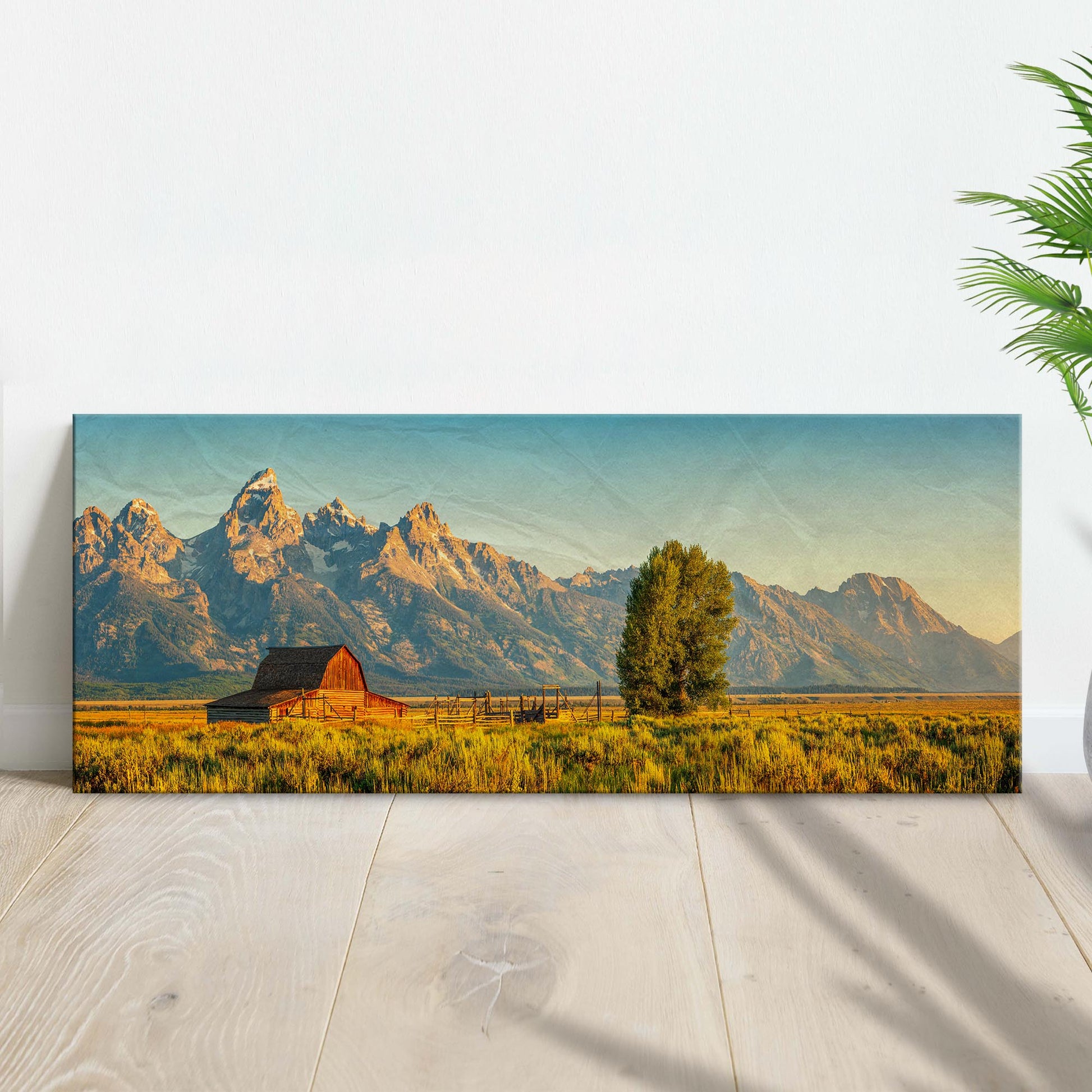 The Wild Frontier Of Grand Teton National Park Canvas Wall Art - Image by Tailored Canvases