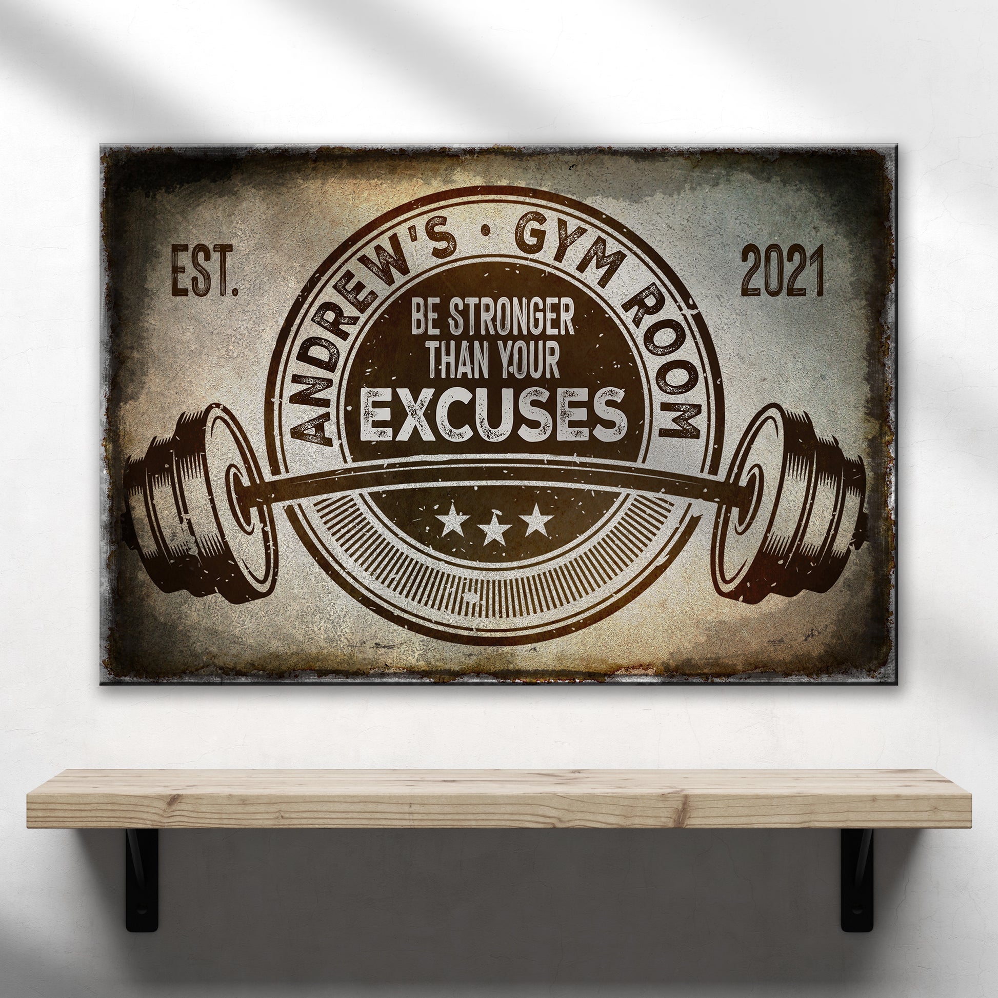 Gym Room Sign - Image by Tailored Canvases