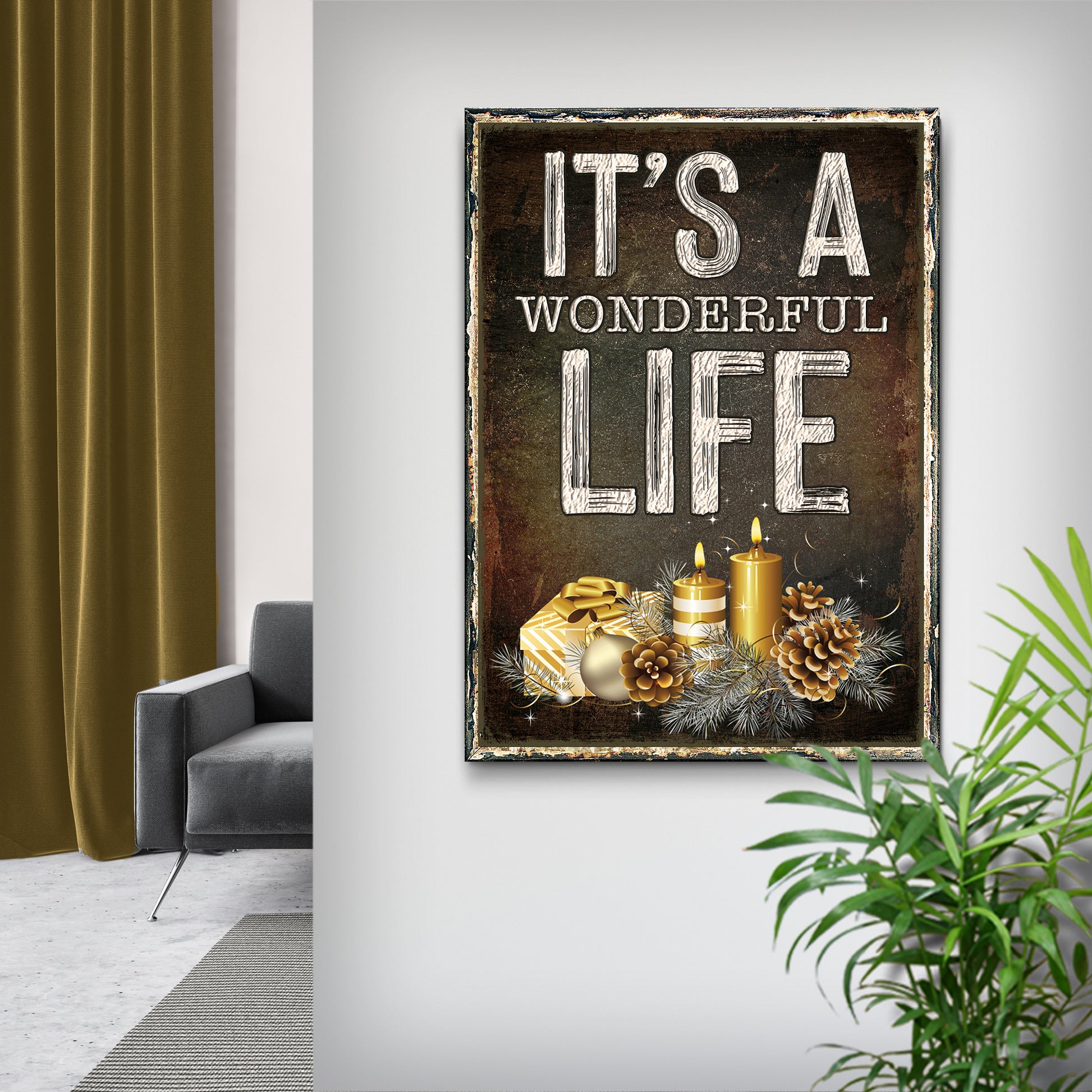 It's A Wonderful Life Sign III Style 1 - Image by Tailored Canvases