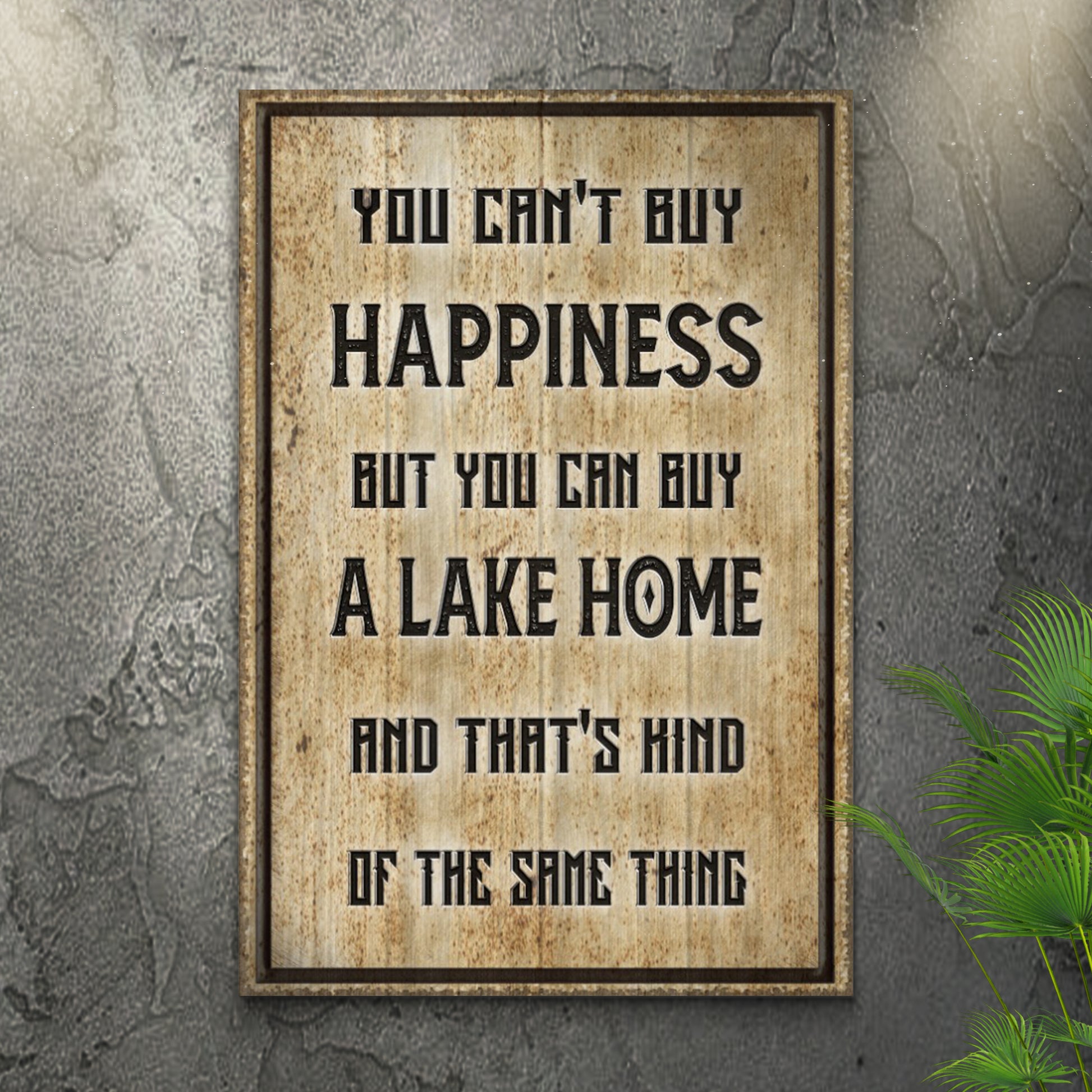 Lake Home Sign - Image by Tailored Canvases